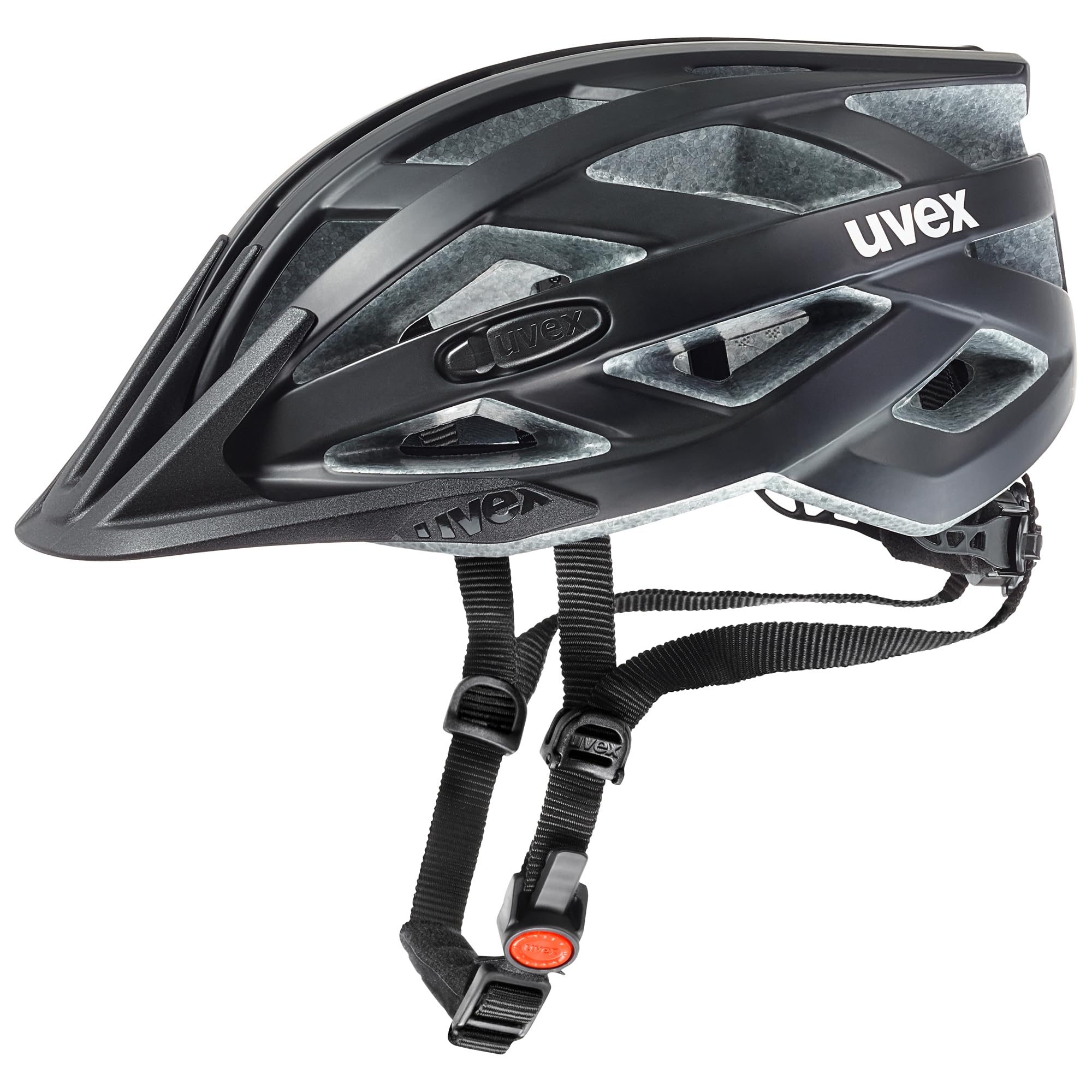 uvex i-vo cc - lightweight all-round helmet for women and men - individually adjustable fit - expandable with LED light - black matt - 52-57 cm — image 1