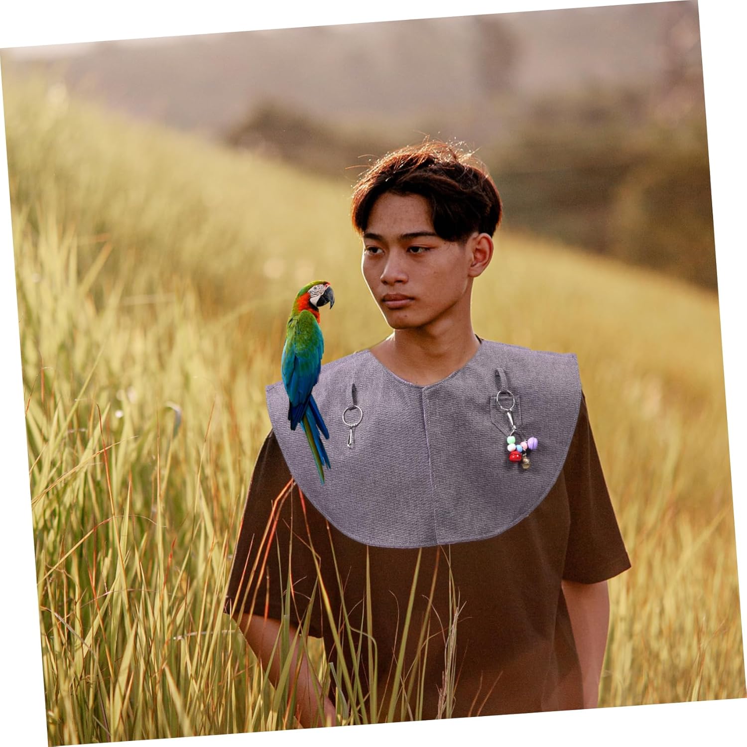 Bird Cage Accessories Bird Shoulder Pad Parrot Training Diaper Shawl Poop Protector for Pet
