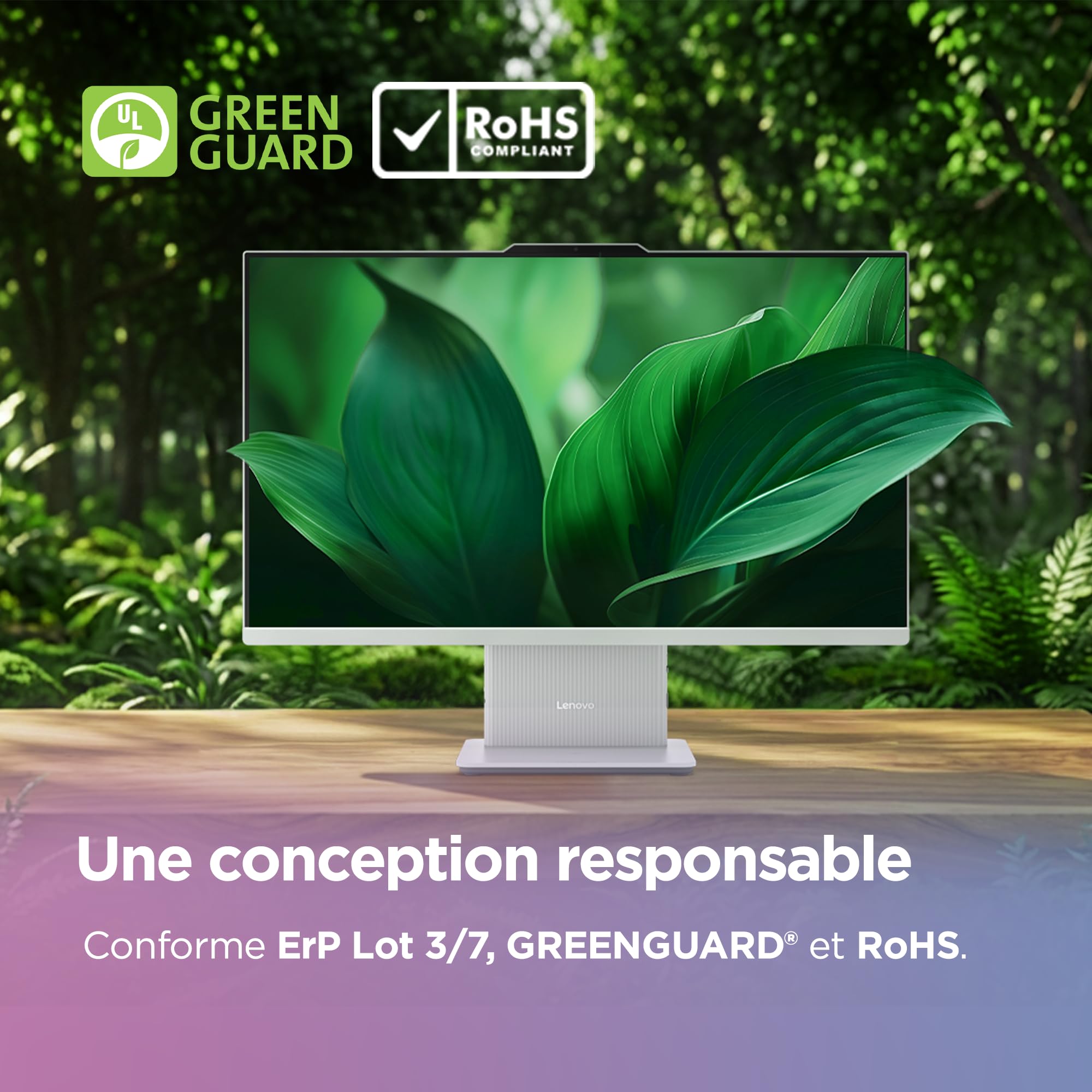 Lenovo IdeaCentre 27IRH9 Ordinateur de Bureau Tout-en-Un Écran 27" FHD, Intel Core 5 210H, 512Go SSD, RAM 16Go, WiFi 6, Windows 11 H, Clavier français et Souris sans Fil