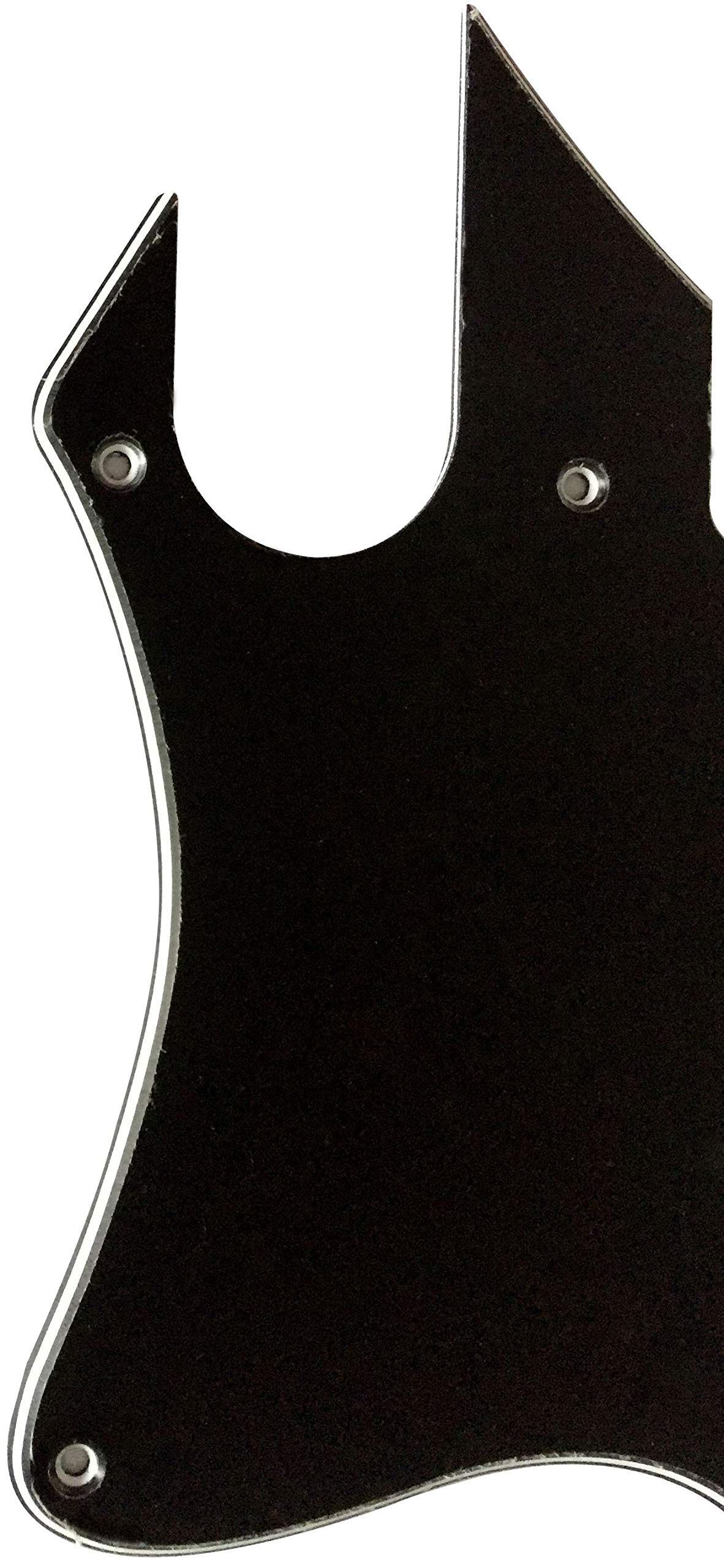 Electric Guitar Pickguard for Telecaster F Hole Convertion TV Jones Style (3 Ply Black)