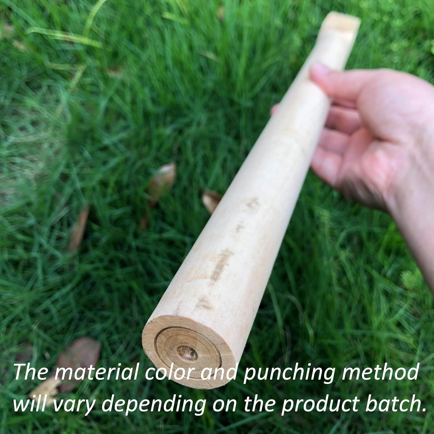 2 Pcs Solid Wood Replacement Handle for Garden, 50cm Length in Grub Hoe Handle,Horseshoe Shape in Head, Shovel Digging Spading Fork Rake Gardening Tool image 5