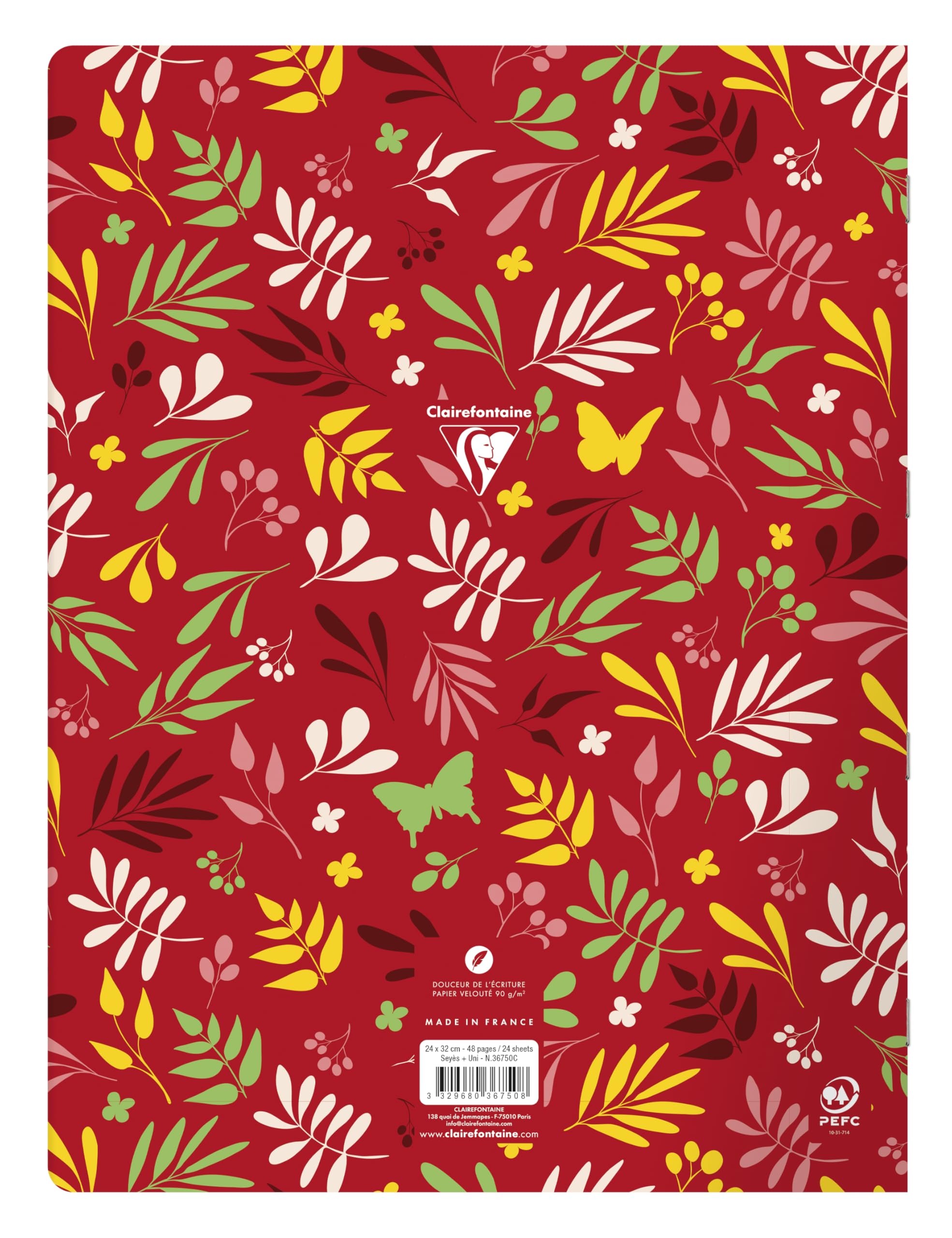 Clairefontaine 36750C zeszyty x20 do poezji, 32 cm, 90 g, 48 stron