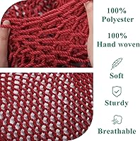 Vista 3 de Silla hamaca caribeña mejorada con barra de metal desmontable, hamaca grande, silla colgante de cuerda XL para interiores y exteriores, capacidad