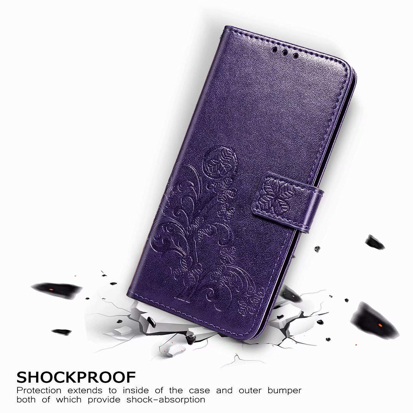 Funda Xiaomi Funda De Piel Para Xiaomi Redmi 9AT/9A - Con Ranuras Para Tarjetas Y Cierre Magnético Funda Piel Con Ranuras Tarjetas Y Soporte