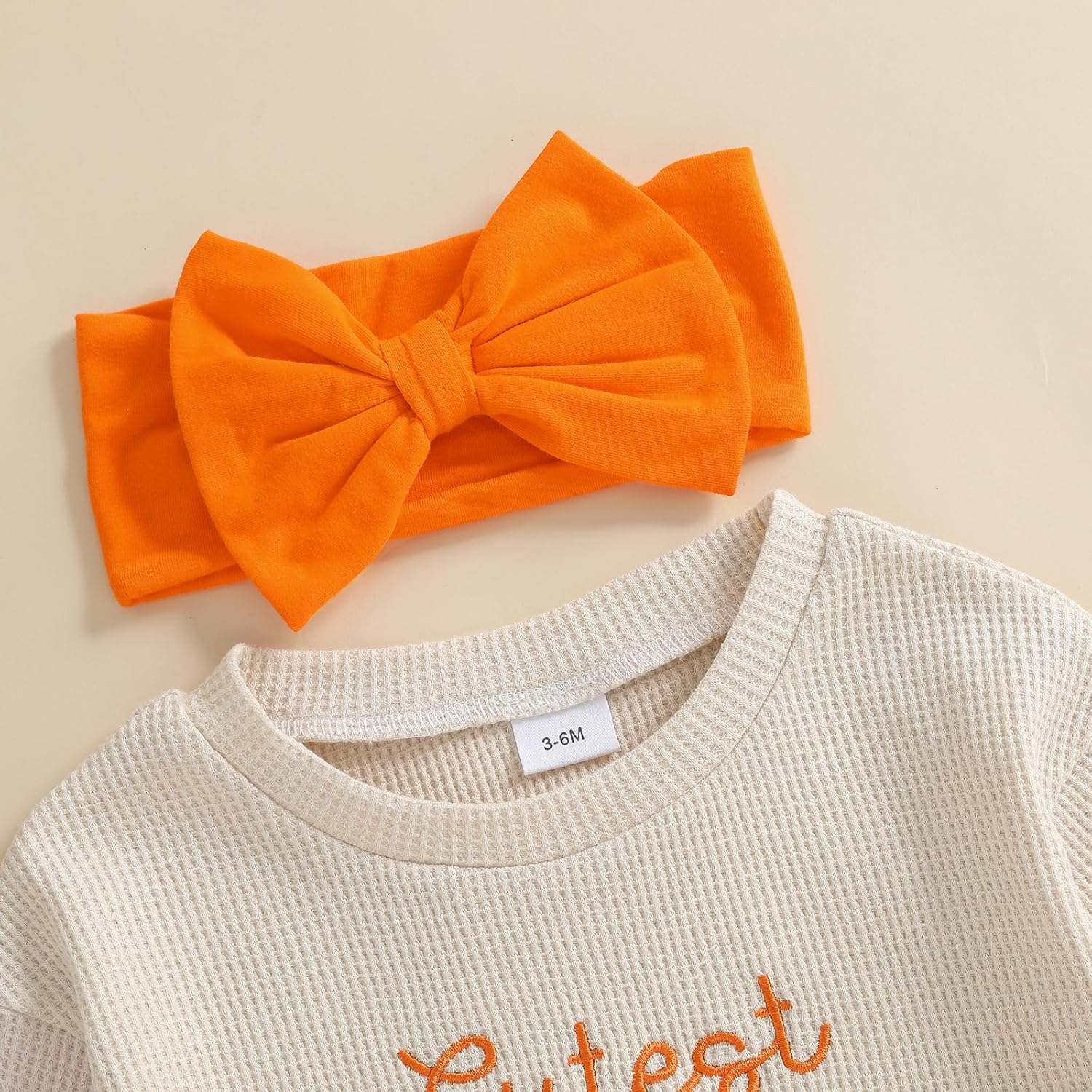 FYBITBO Halloween Baby Girl Boy Clothes Pumpkin Romper Sweatshirt Onesie Long Sleeve Bodysuit Top Fall Winter Outfit - Image 3