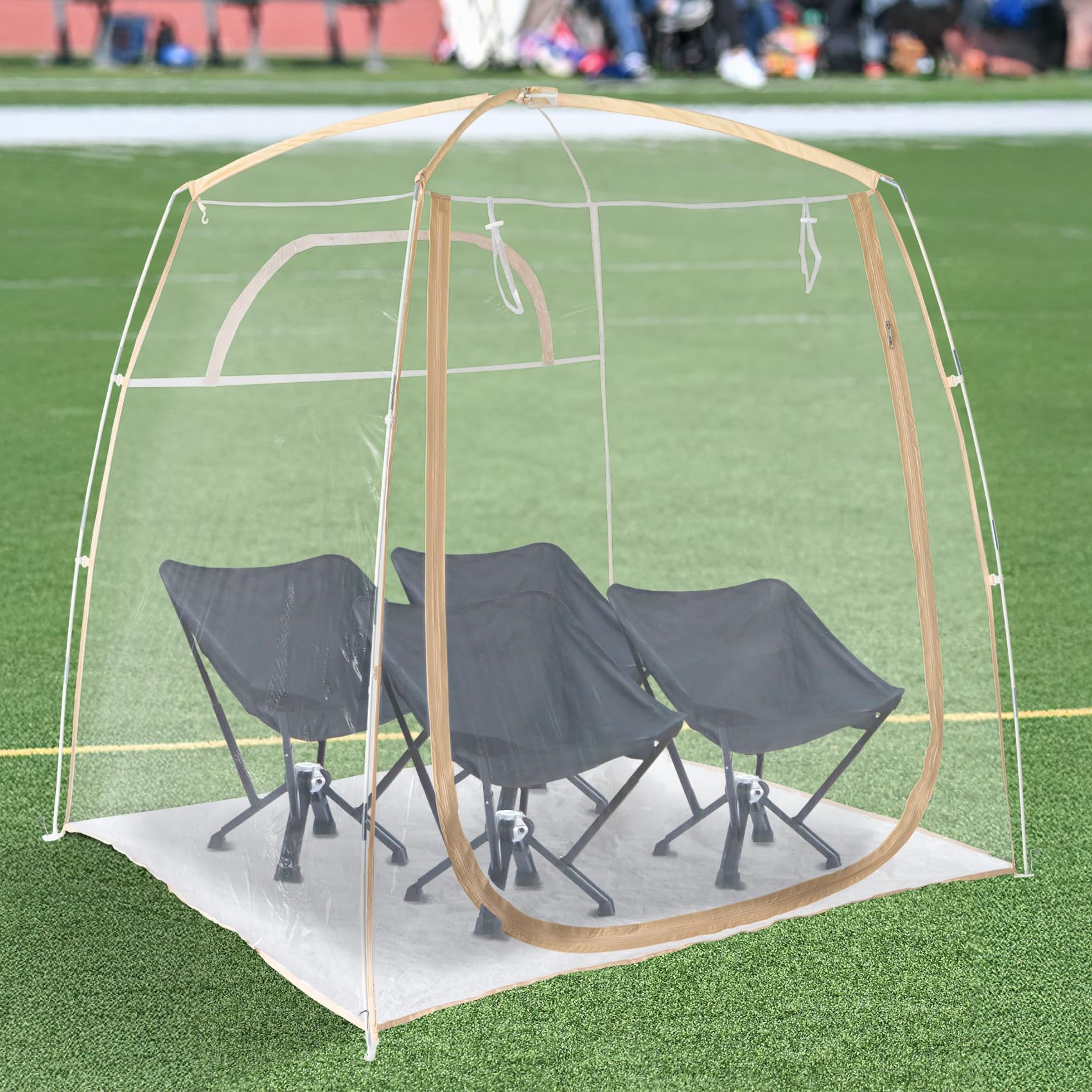 All Weather Proof Pod Sports Pod,540°View Weather Tent,2-4 Person Instant Tent with Sealed Floor,Outdoor Screen House with Carrying Bag,Weather Shelter for Sport Event,Camping,Fishing-70 Lx70 Wx63 H