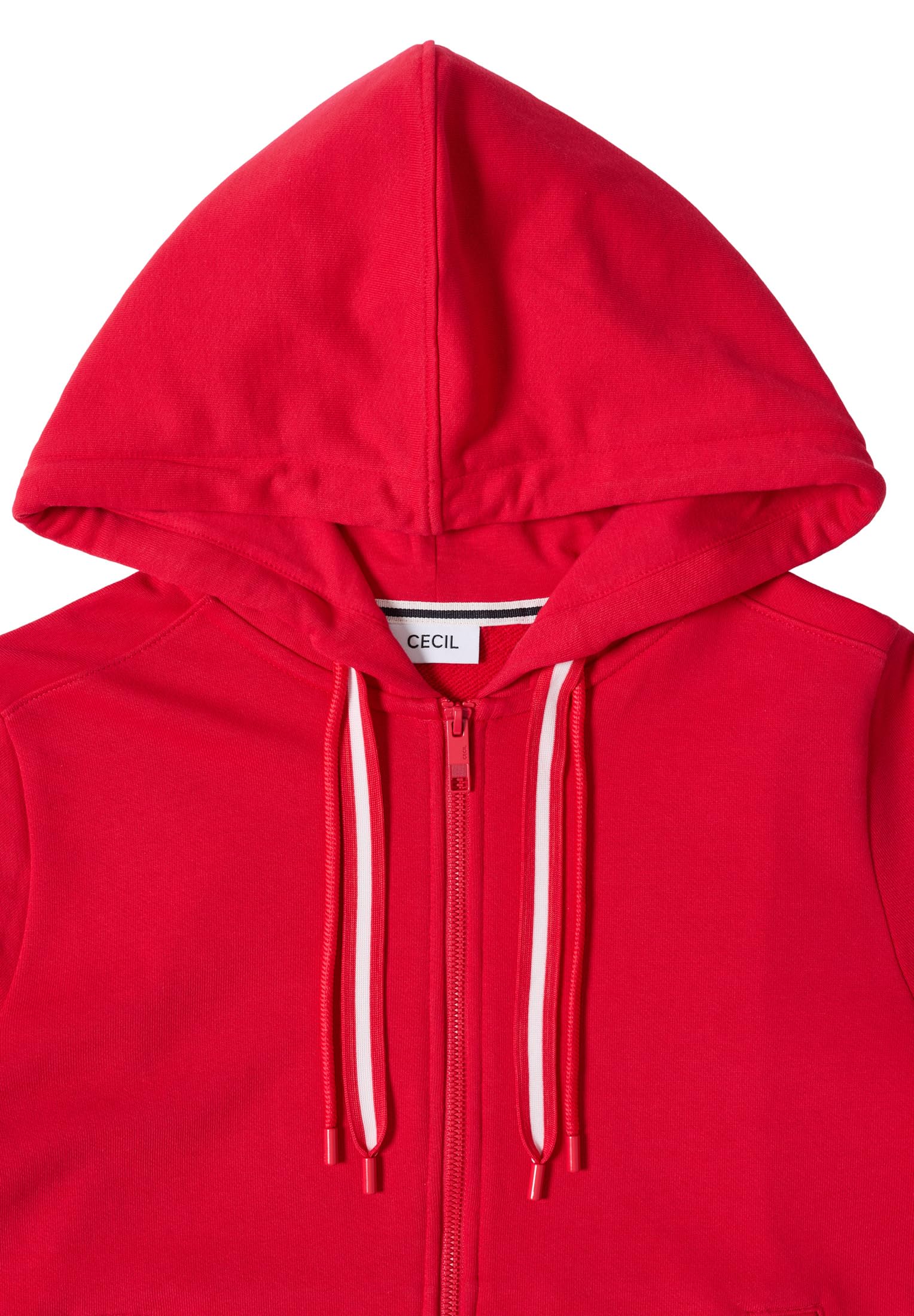Cecil Damen 2515742 Kurzarm Sweatjacke mit Kapuze (1er Pack)