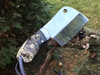 Perkin - Small Hunting Knife with Sheath Cleaver Knife Handmade Knife - Perkin
