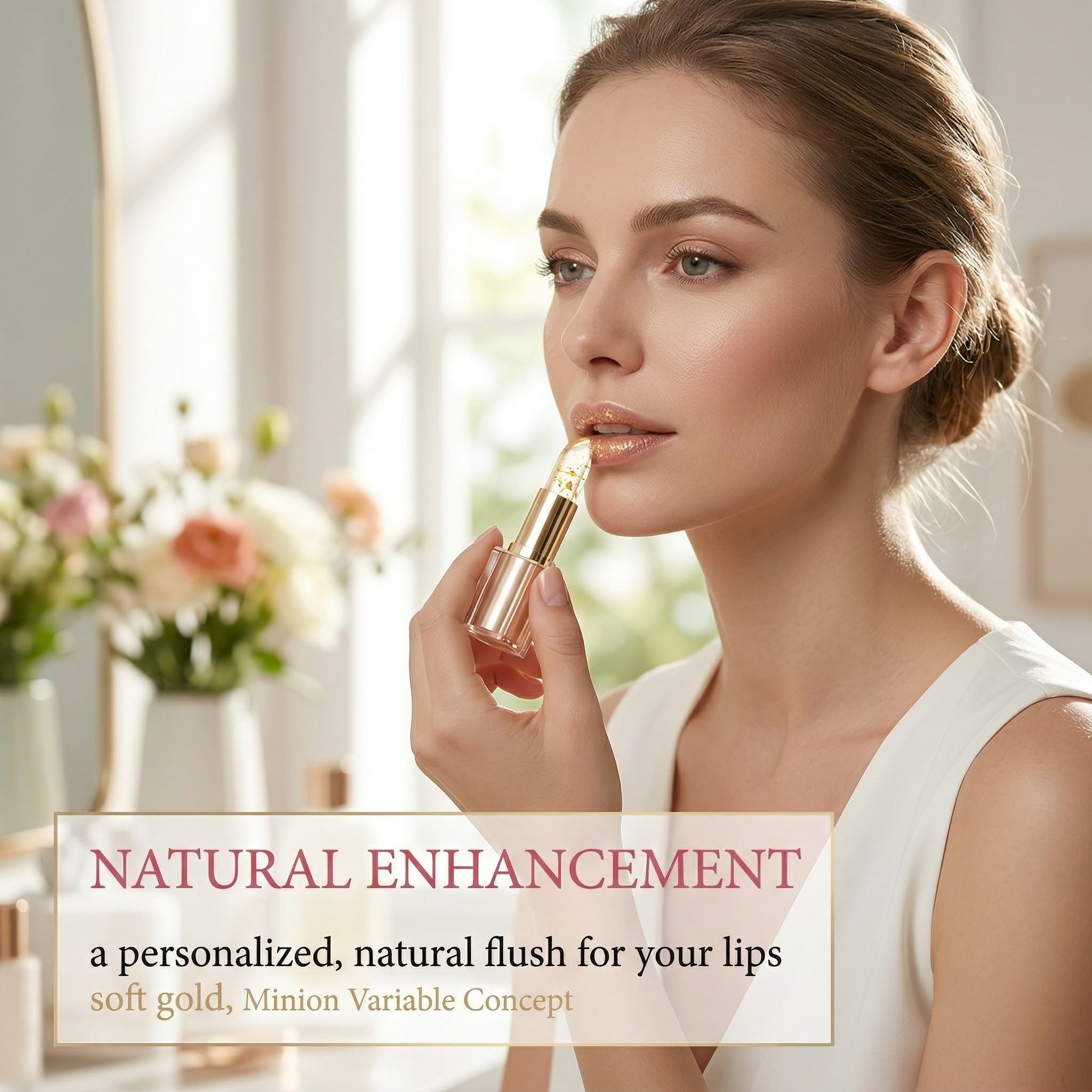 IWIDYA 1 Unidad Pintalabios que Cambia de Color con el pH - Bálsamo Labial Hidratante de Larga Duración 24H, Color Único y Transparente,Regalos para amigas - 2