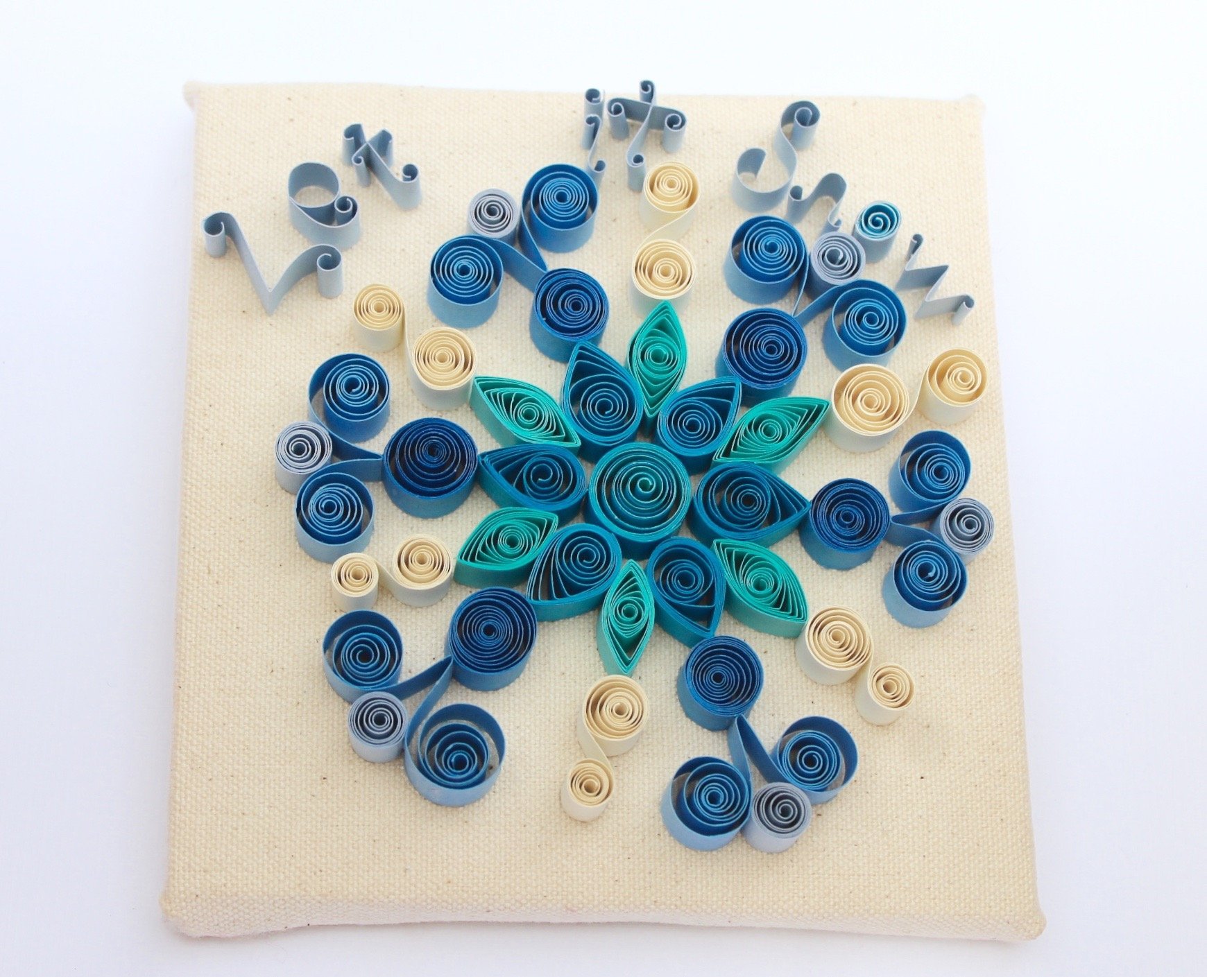 Let it Snow Quilled Canvas