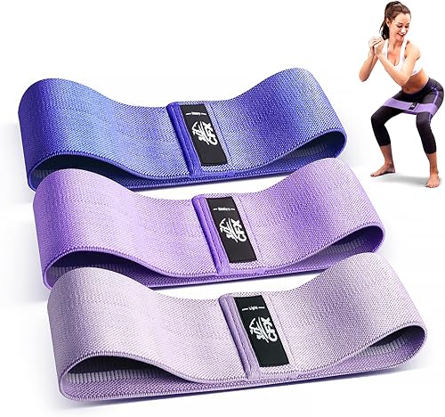 Miniatura 11 de CFX Resistance Bands Set, Exercise Bands with Non-Slip Design for HIPS & Glutes, 3 Levels Workout Bands for Women and Men, Booty Bands for Home