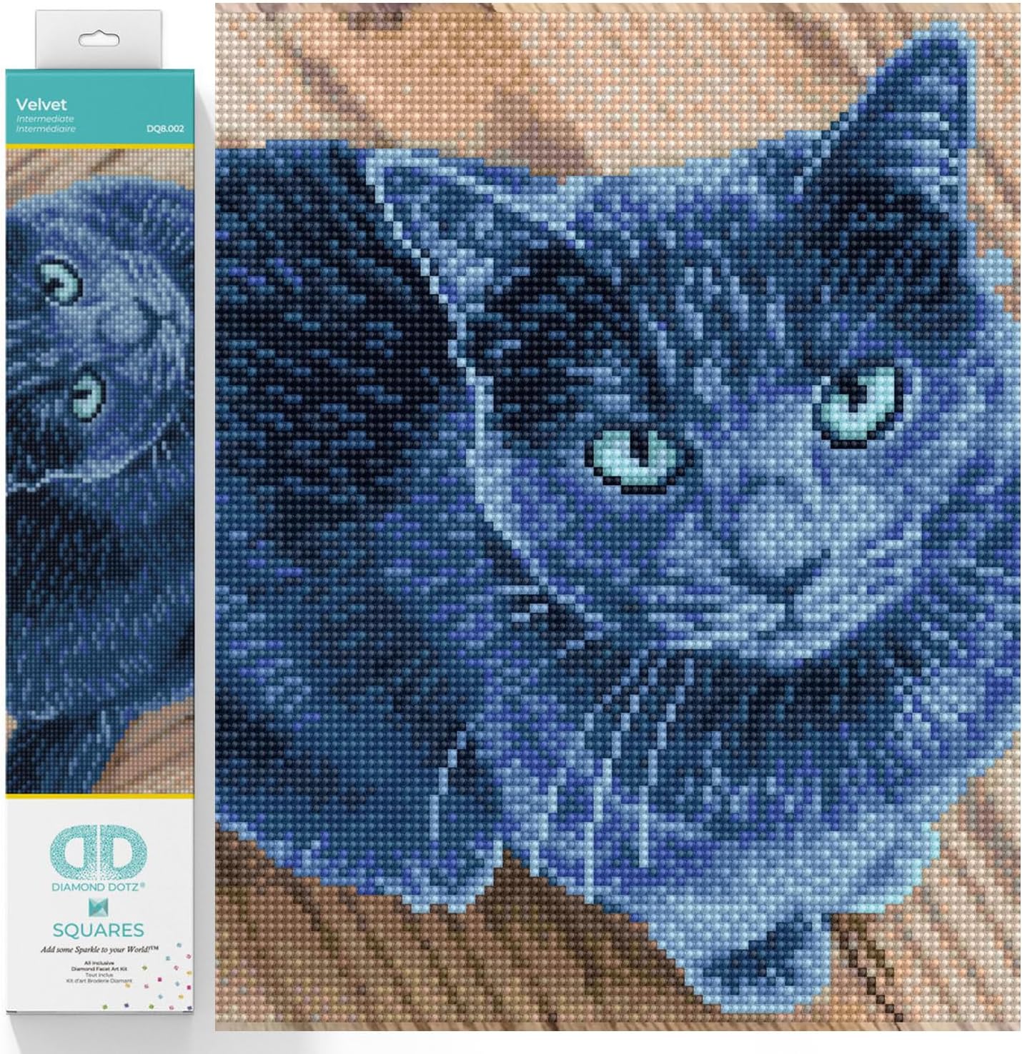 DIAMOND DOTZ Velvet Diamond Painting Kits for Adults - Diamond Art Kits a Relaxing Creative Craft Kit with Dotz Gems 11.7x14.8