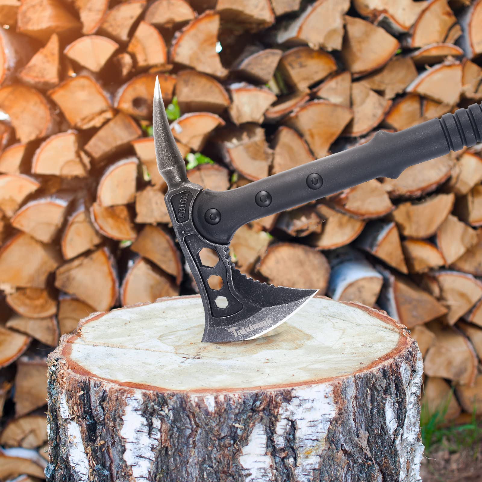 Battle Axe Talximuk , Throwing Tactical Tomahawk With Camping Axe Battle Axe Talximuk , Throwing Tactical Tomahawk With Camping Axe