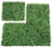 Vista 4 de ZXMOTO Paneles de seto de boj artificiales de 20 x 20 pulgadas, 12 paneles de boj artificiales, plantas de seto topiario, decoración de pared