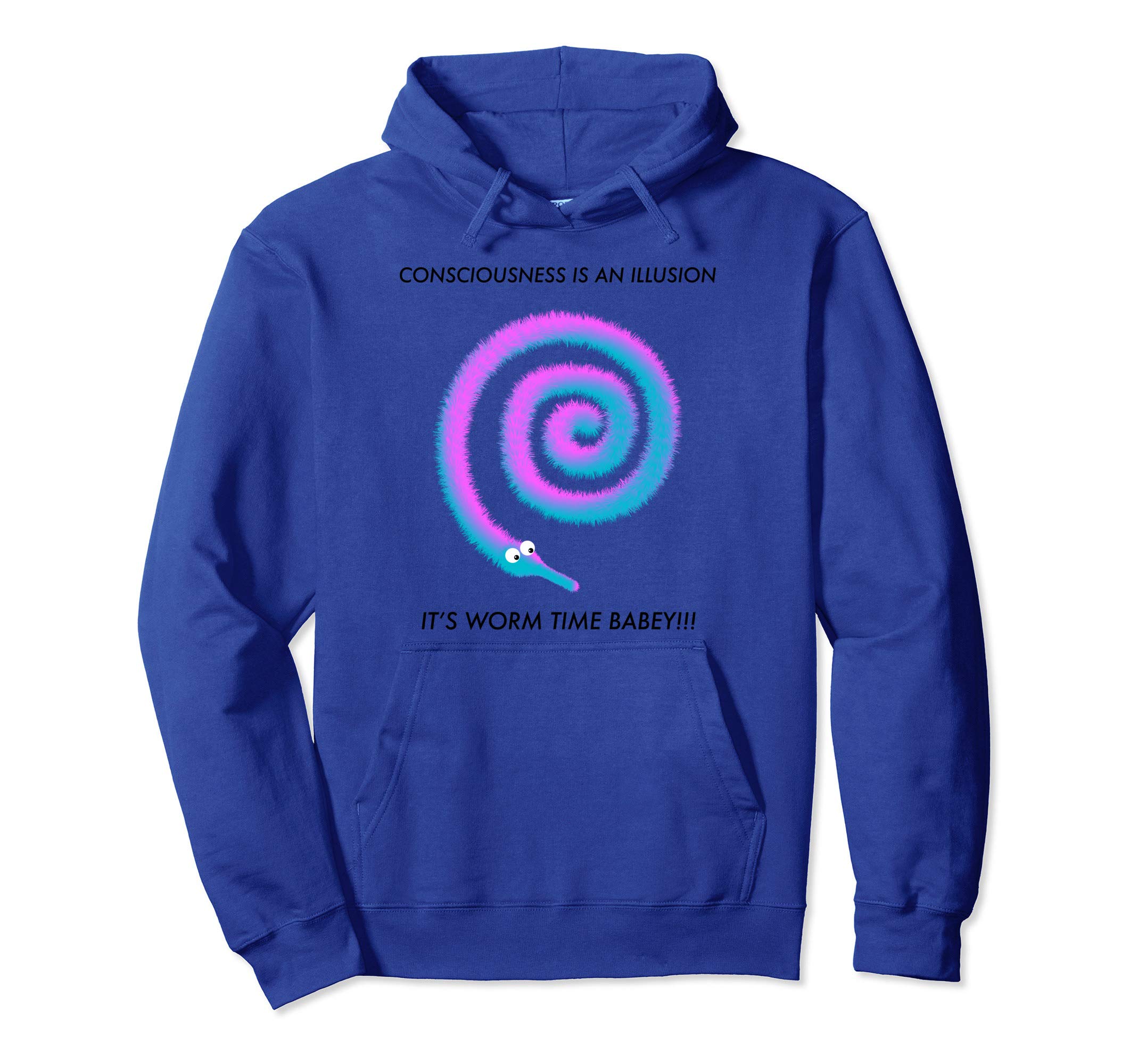 Its Worm Time Babey, Fuzzy Magic Worm String Toy Meme Pullover Hoodie
