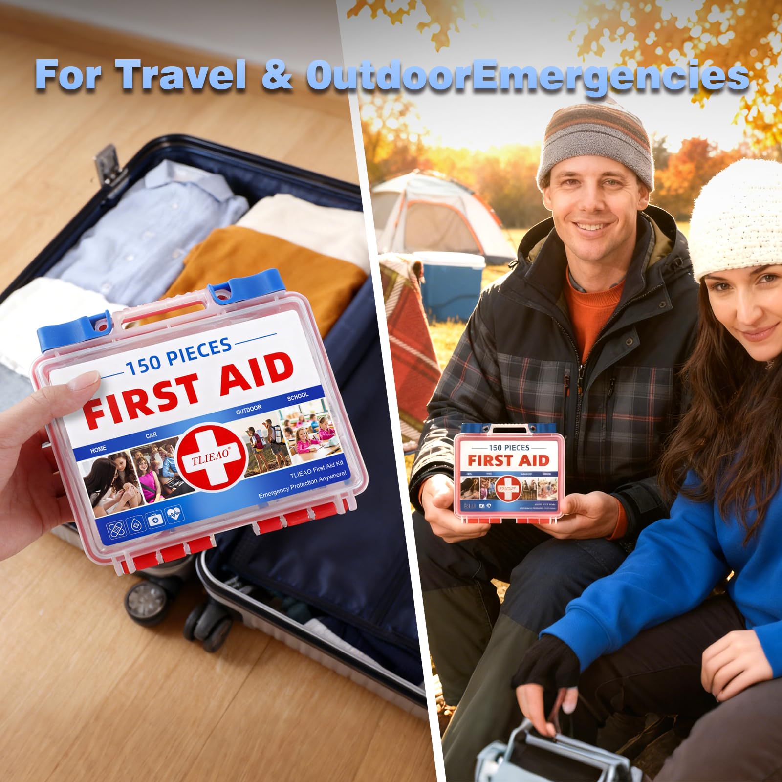 Mini First Aid Kit - 150 Pieces, All-Purpose Portable — Amazon image 7