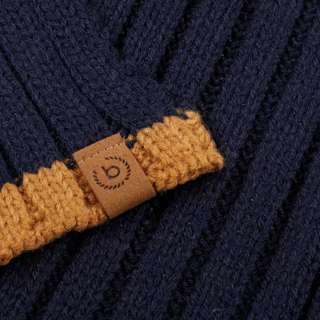 bugatti Contrast Edge Schal Damenschal Herrenschal Winterschal Strickschal Damen/Herren - Winter Herbst-Winter