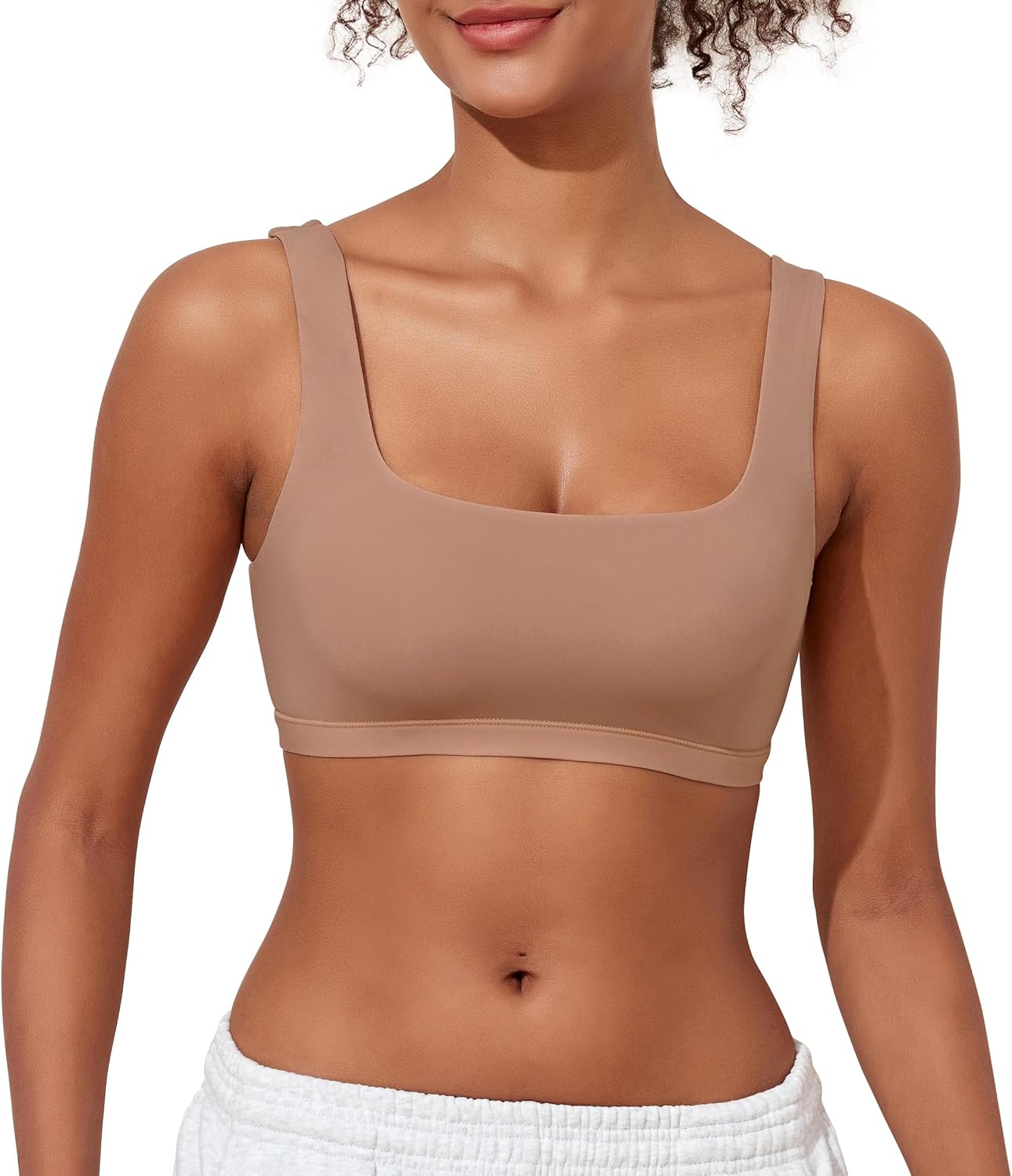 PrettyGuide Women's Wireless Bralette Smoothing No Padding Scoop Neck Bra Soft Comfortable Lounge Bra - Image 2