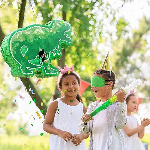 Miniatura 105 de WERNNSAI - Piñata de sirena plegable, piñata de cumpleaños con flecos que incluye cuerda para jalar, venda y bate. Decoraciones