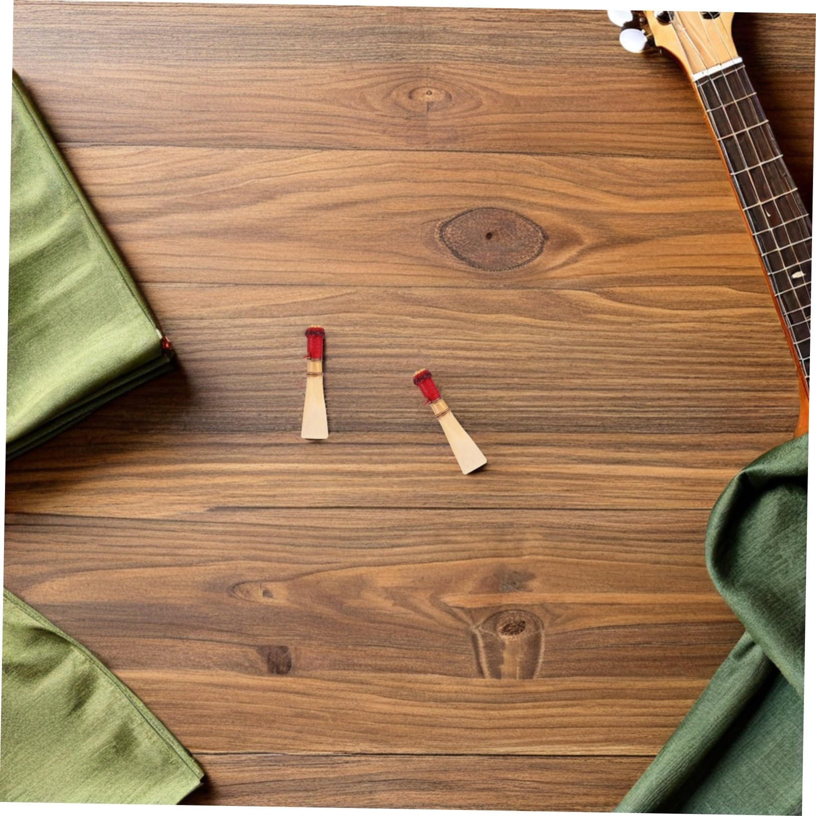 5 Pezzi Ance Naturali Medie per Bassoon Ricambi Resistenti per Strumenti Fiato con Custodia Protettiva Accessori per Musicisti Principianti e Professionisti