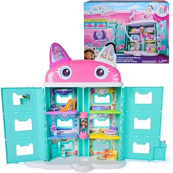 DREAMWORKS GABBY'S DOLLHOUSE: Der Film, Dollhouse for Cinema Film, Over 60 cm Tall, with Gabby Figure &amp; Dollhouse Accessories