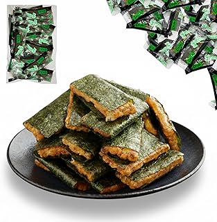 わさび おかき わさびせんべい 海苔巻きおかき お菓子 100g 約31枚【 わさび鉄火 山葵鉄火 ワサビ 烈火ワサビ 米菓 】【国産餅米・国産海苔使用】【Alneka】
