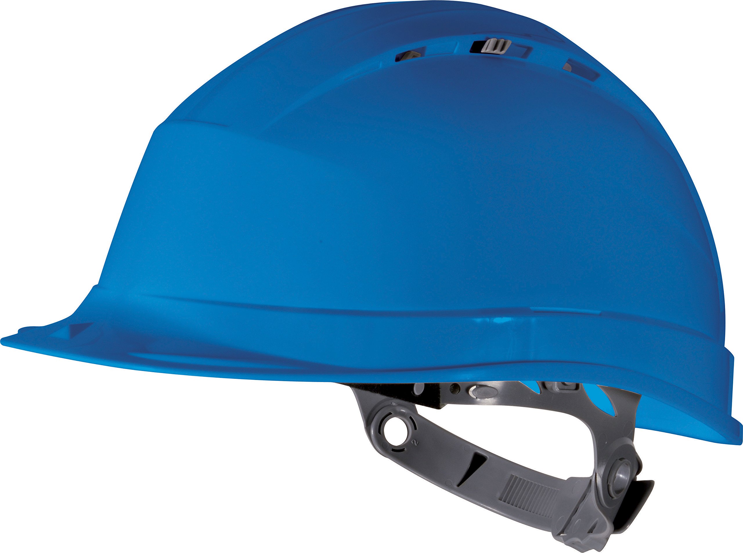 Delta Plus Quartz 1 - Safety Helmet, Adjustable Vents with Manual Adjustment - Blue - Adjustable