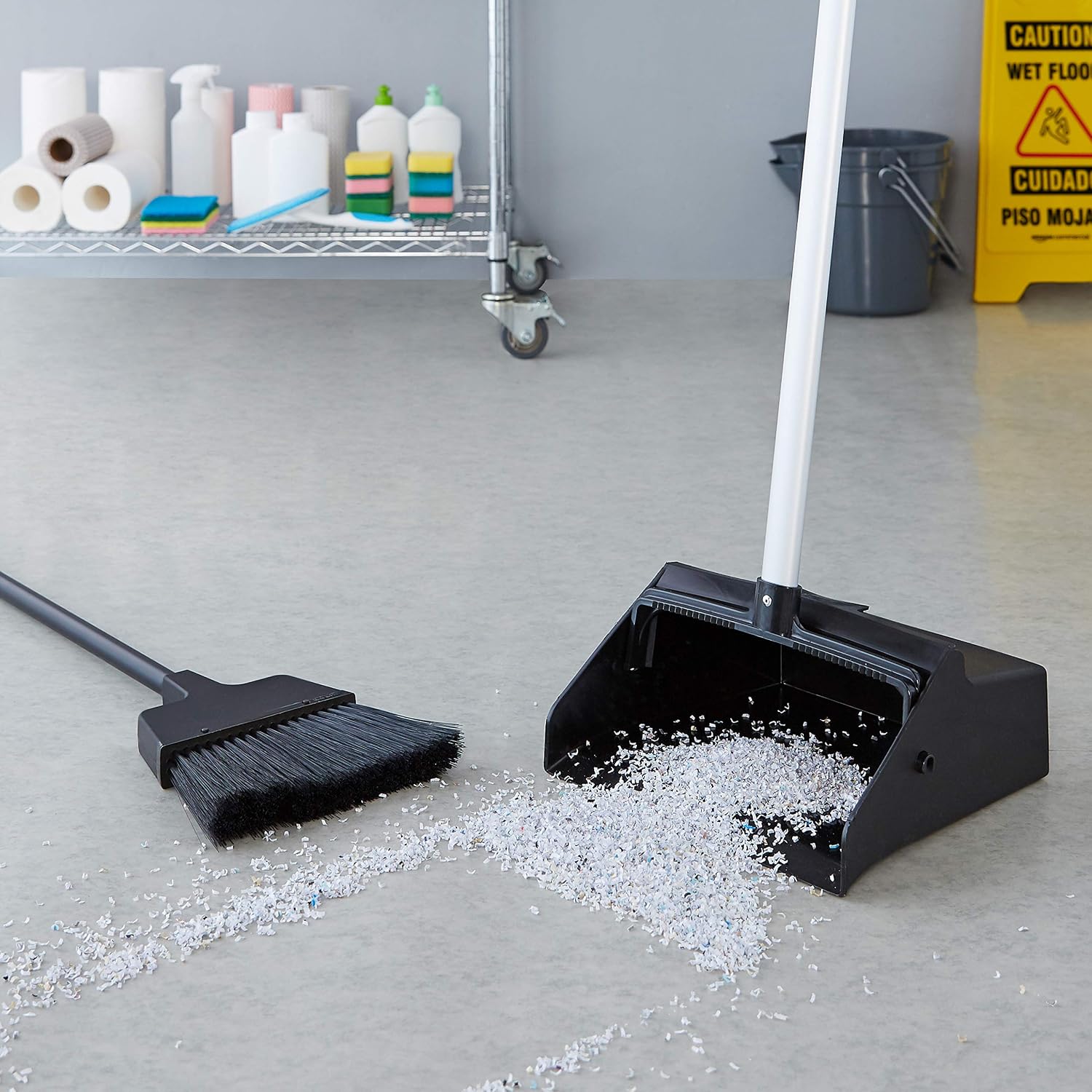 AmazonCommercial Lobby Dustpan - 4-Pack
