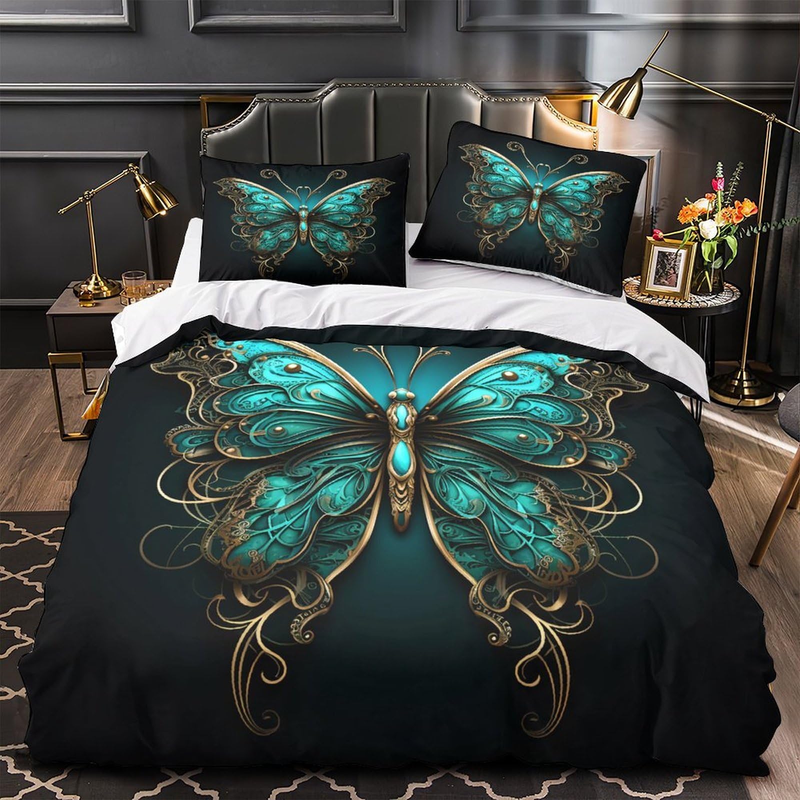 Housse de couette 135x200cm hypoallergique pour le sommeil de votre fille