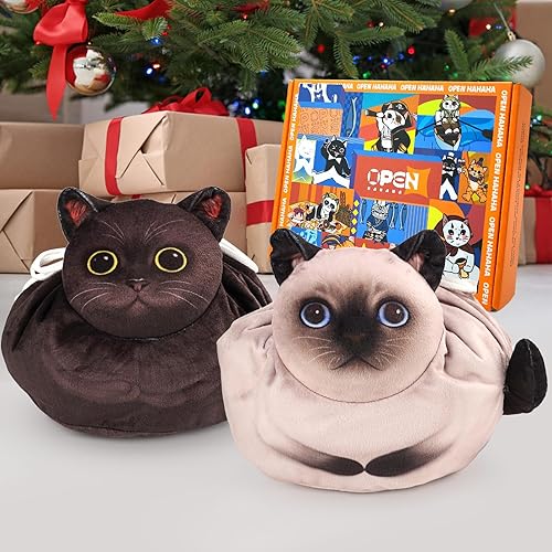 Miniatura 4 de Bolsa de maquillaje con cordón, bolsa de maquillaje para gatos, organizador de maquillaje de viaje, bolsa de cosméticos, regalo de gato para