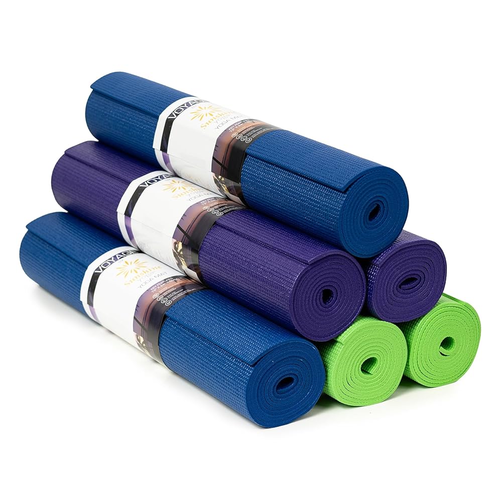 Amazon.com : Sunshine Yoga Voyage Yoga Mat, 6 Pack, 72