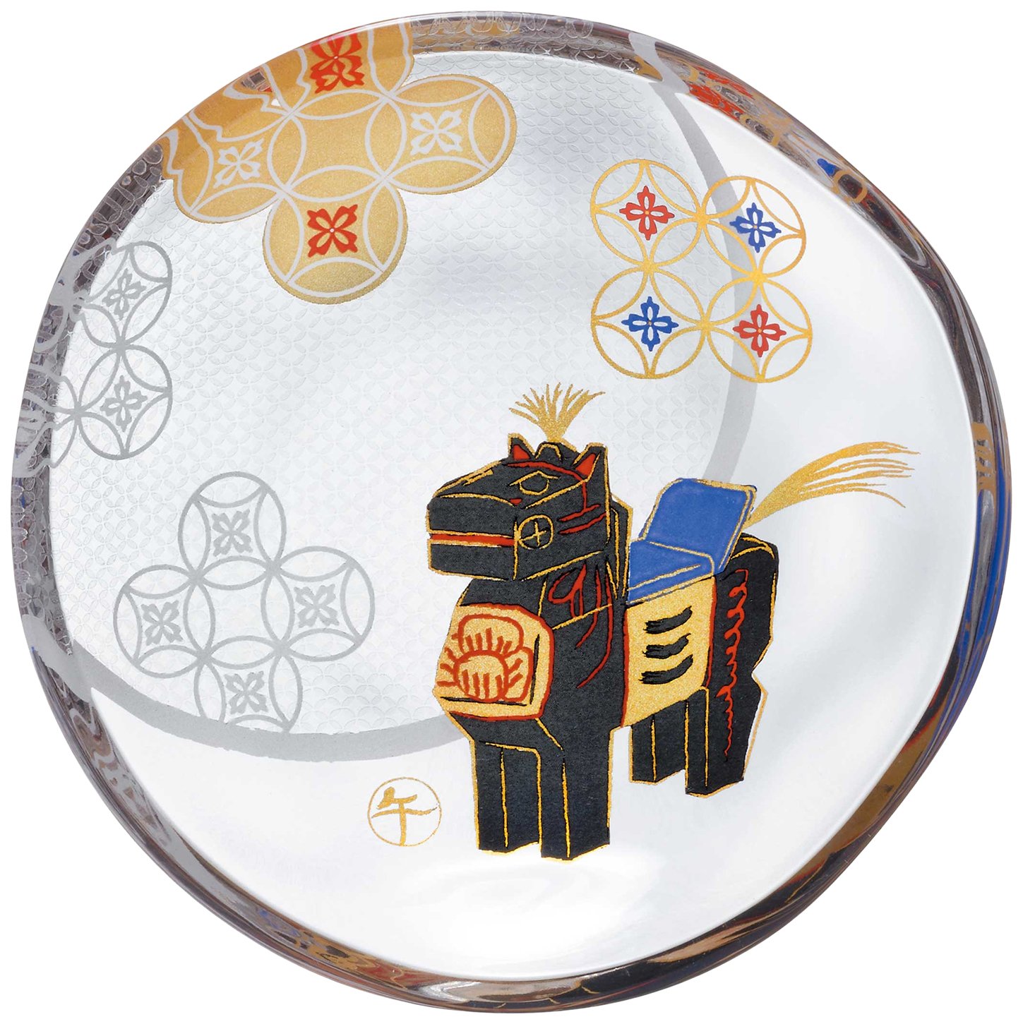 Aderia 6007 Small Plate, Glass Plate, Mideta Zodiac Bean Plate, Dia, 3.5 inches (9 cm) (Round Plate/Platter), Made in Japan, Comes in a Cosmetic Box, Birthday Gift, Present : Home & Kitchen