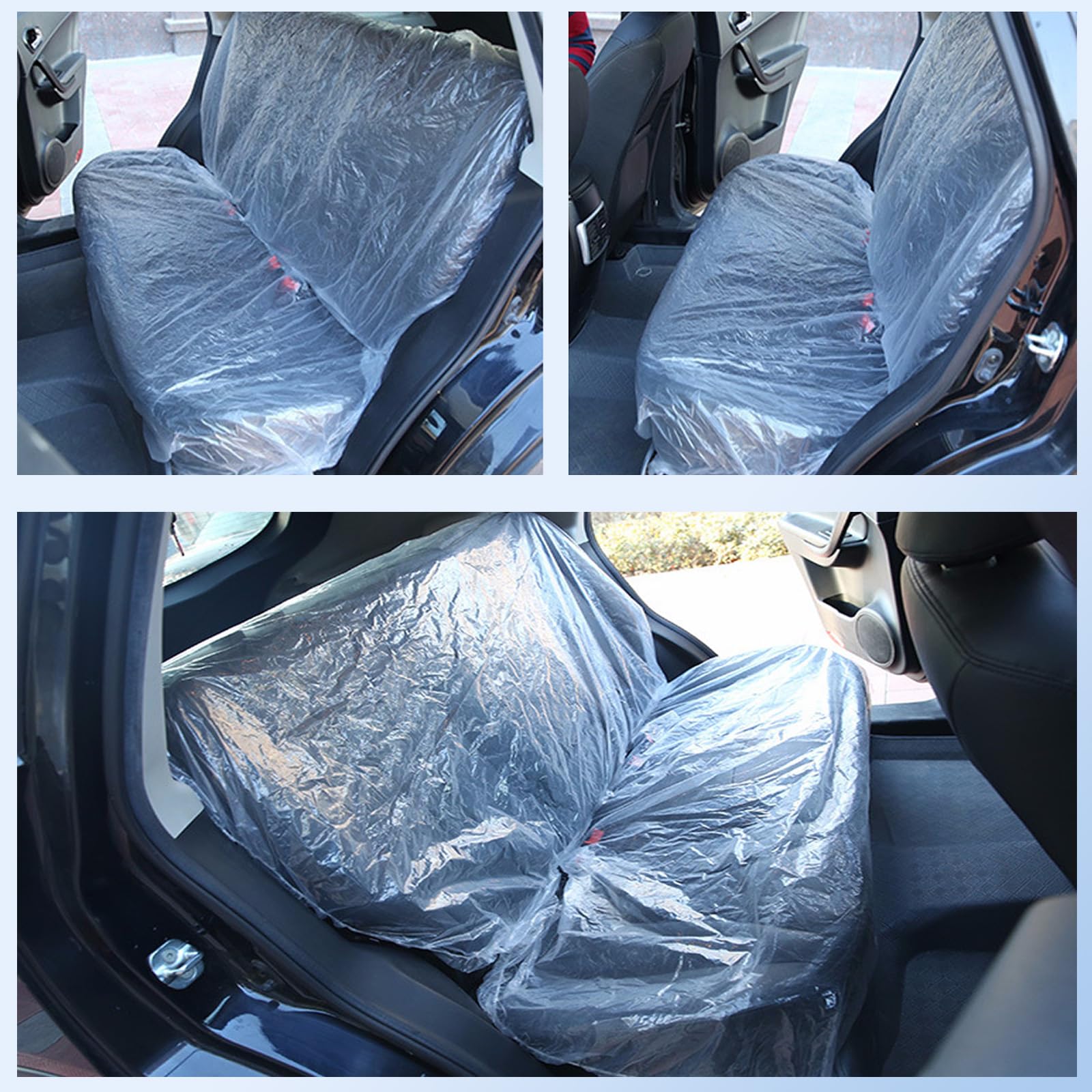 100 PCS Car Seat Covers, Disposable Seat Protection Covers, Waterproof  Plastic Seat Covers for Airplane Seats, Salon Chairs, Restaurant Seats, Bus