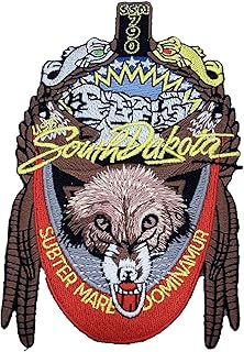 USS South Dakota (SSN-790) Patch â€“ Plastic Backing