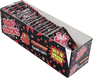 Pop Rocks Strawberry Hard Candy, 0.33 oz., 24 Pieces (209-00231)