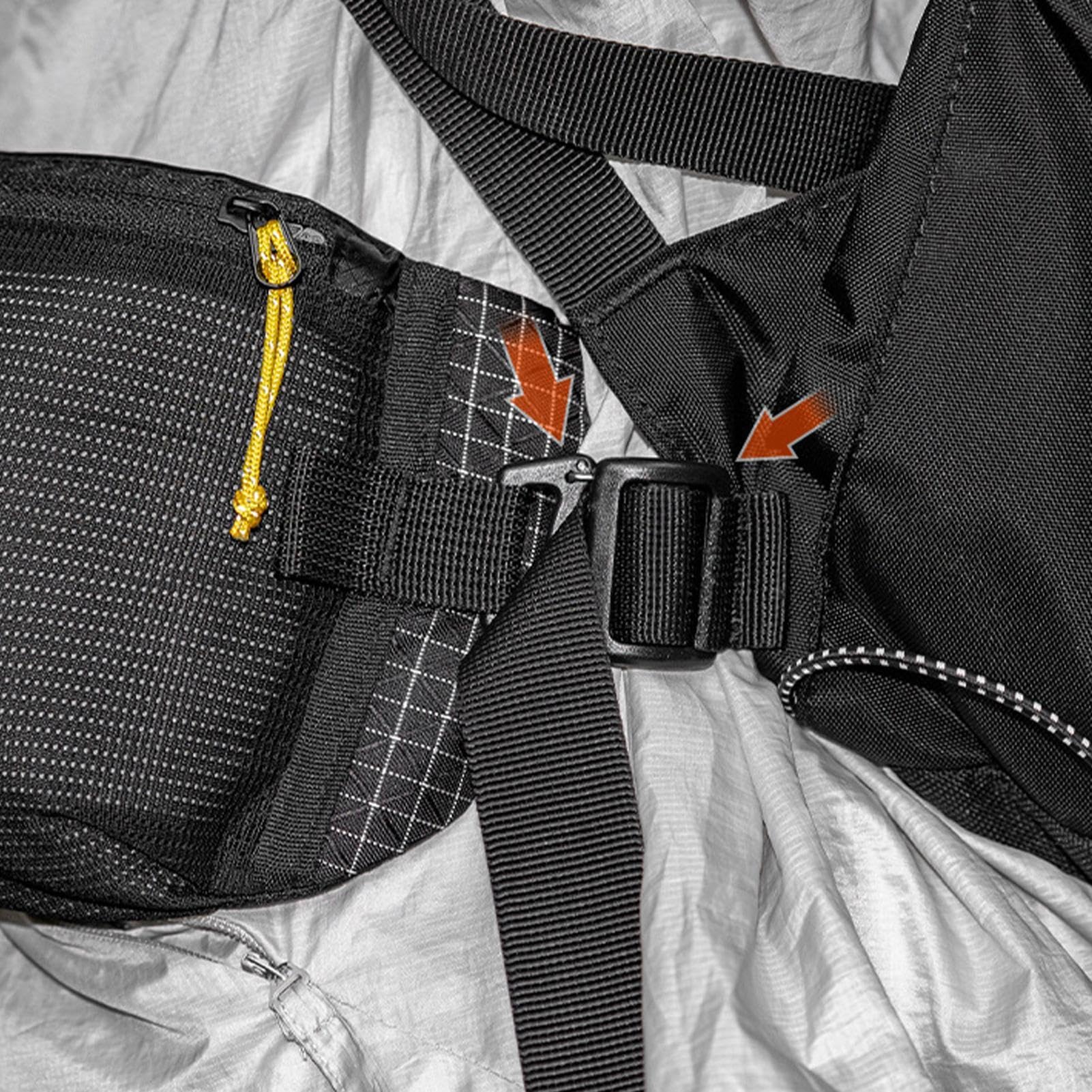Borsa Da Vita Impermeabile A Scomparti Multipli | Da Campeggio Leggero Per Corsa Escursionismo Camminata Campeggio Fitness Allenamento Outdoor Spostamenti Quotidiani Viaggio