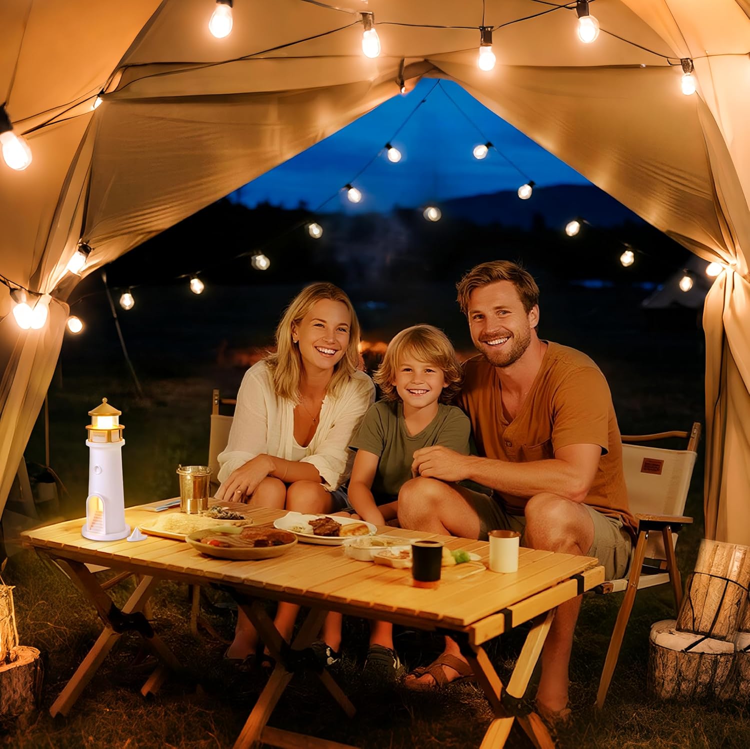 Moon Lamp Projector Night Lights with Motion Sensor,Lighthouse Atmosphere Decor Light for Kids,Rechargeable Moon Light Galaxy Projector,Christmas Birthday Gifts Great Gift for Teen Girls and Boys