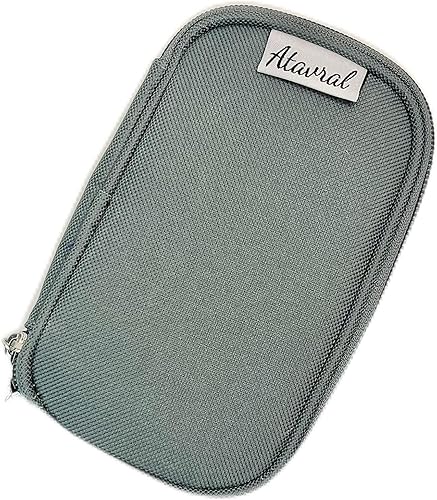 Atavral Mini bolsa aislada para aperitivos, mini bolsa de almuerzo, bolsa de insulina (gris)