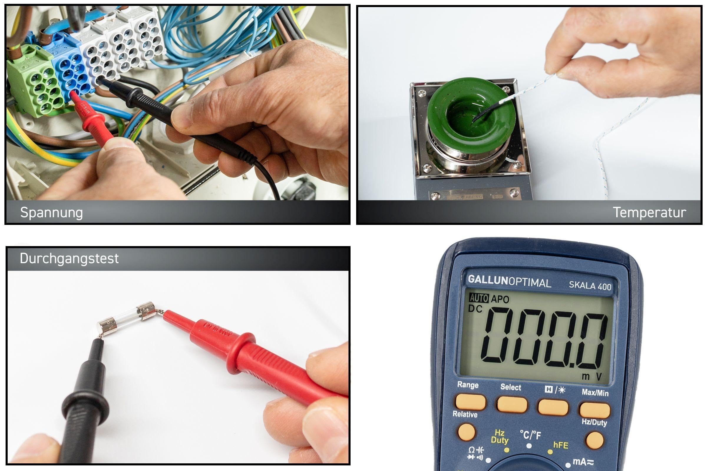 Zestaw serwisowy elektroniczny: ersa RDS 80 stacja lutownicza (80 W, 3 ustawienia wstępne, tryb czuwania/auto-off) + multimetr cyfrowy True-RMS CAT III 600 V/CAT II 1000 V + pompa rozlutowująca ESD z