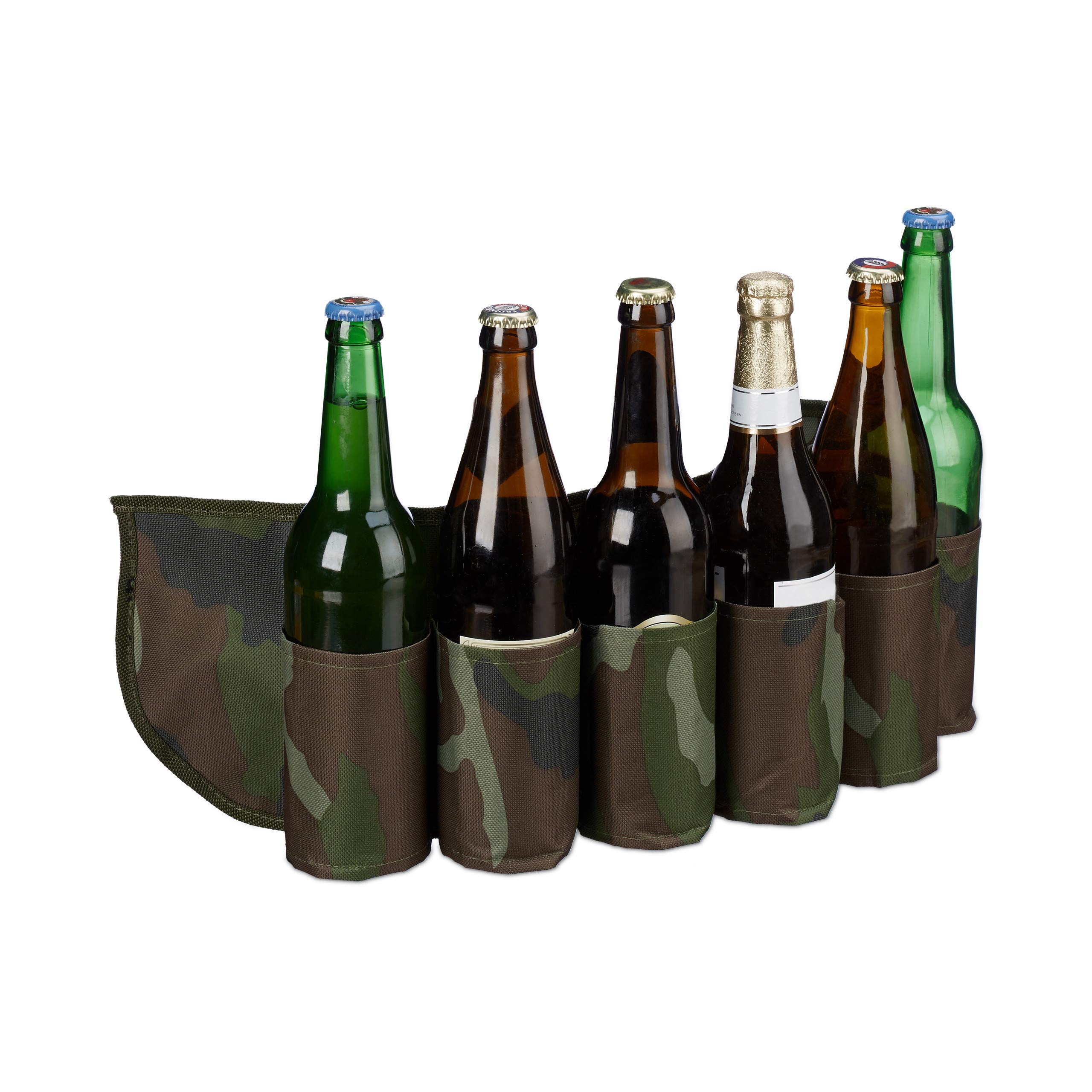 Cinturón de cervezas para tener las manos libres en fiestas pack de 10 sujeta bebidas