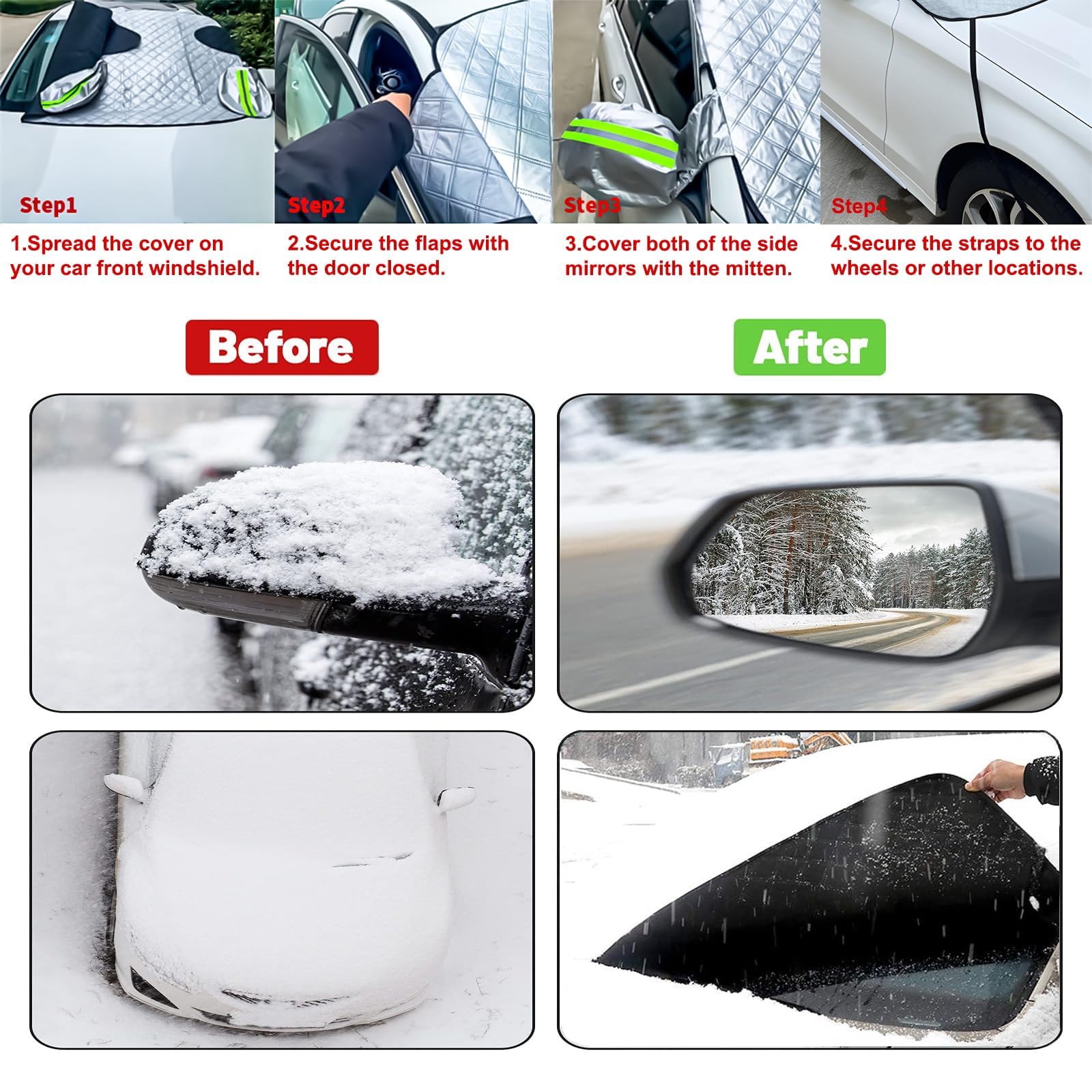 Auto Frontscheibenabdeckung Winter Für D-acia Spring Dokker Lodgy, Magnet Autoscheibenabdeckung Sonnenschutz Frontscheibe Eisschutzfolien Windschutzscheibe Gegen Schnee Frost Autozubehör