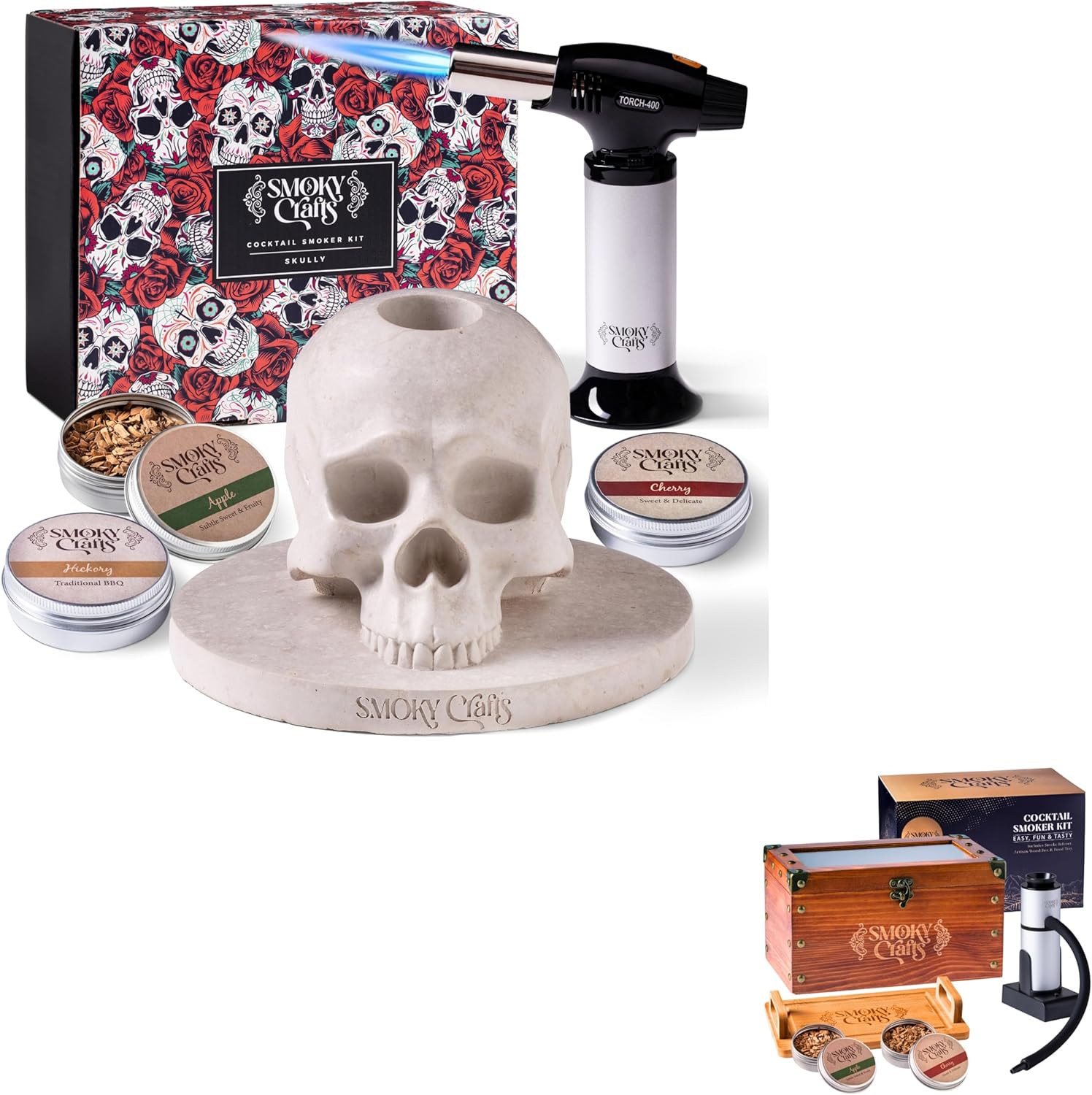 Skull Kit + Smoker Box Kit by Smoky Crafts