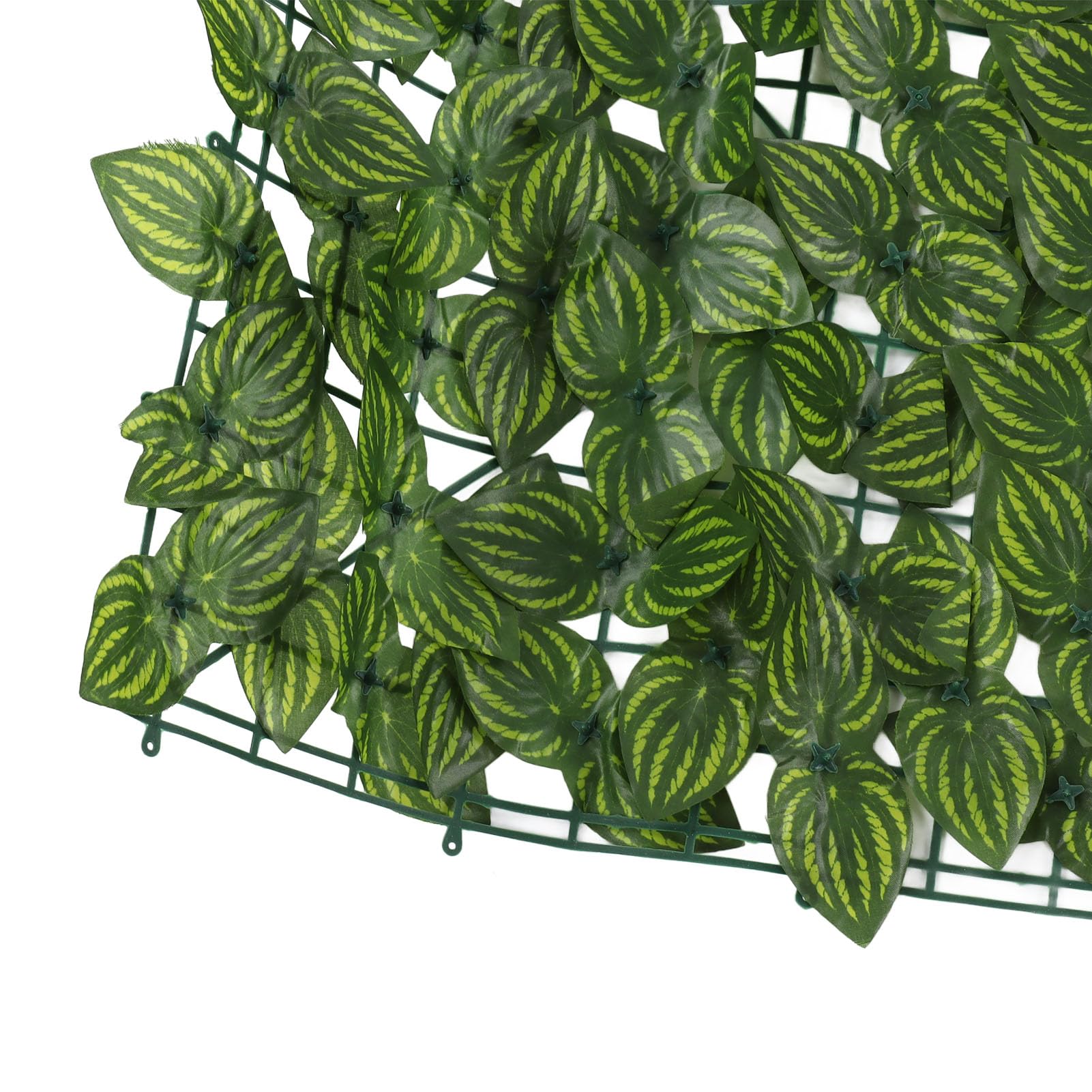 Künstliche Hecke, Kunststoff, Sichtschutzzaun mit künstlichen Blättern, dekorative Wand für Garten und Balkon, UV-beständig, einfach zu installieren (Wasserblätter)