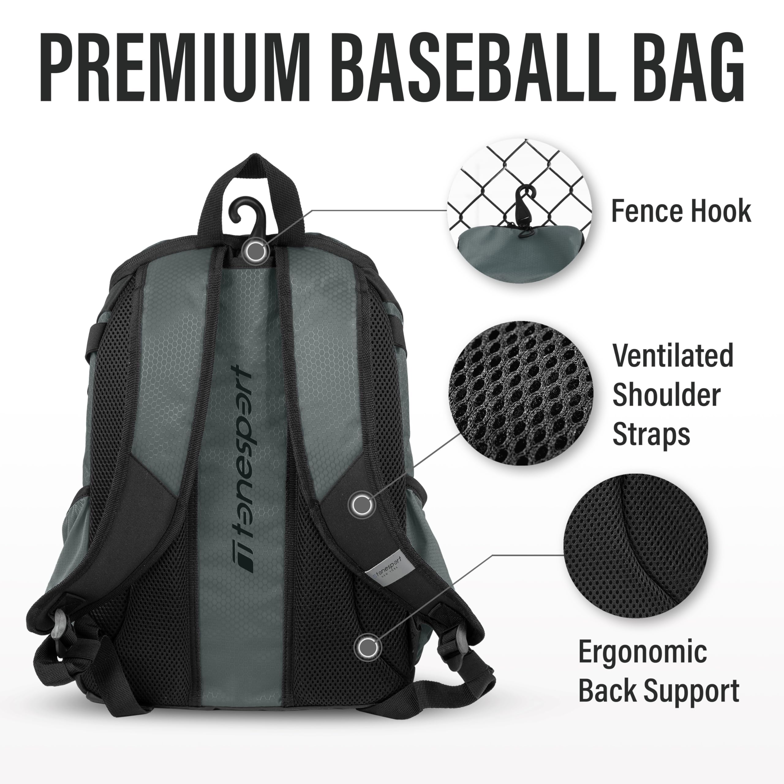 Sac à Dos Louisville Slugger Pour 2 Battes - Bleu/Gris/Noir - Modèle Bats