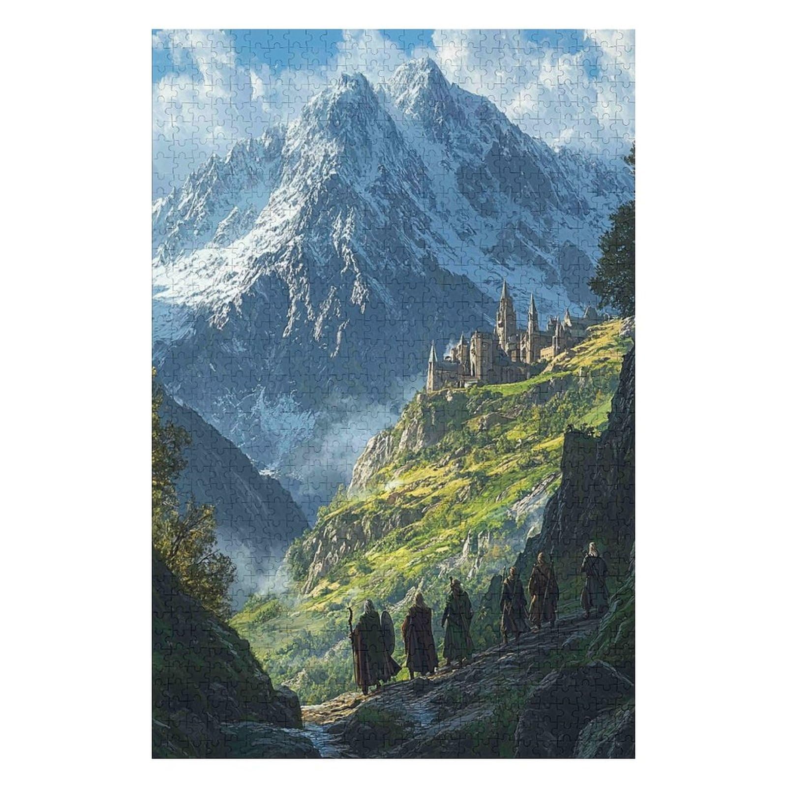 Jigsaw 1000 Piece Lord Of The Rings Puzzles Educational Toys for Adult Birthday Gift Classic Educational Toy Puzzle22Z310c26x38cm