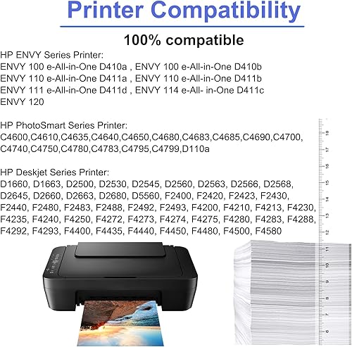Miniatura 2 de SuperInk Cartucho de tinta remanufacturado de repuesto para HP 60 60XL CC641WA CC644WA compatible para impresora Deskjet D1660 D1663 PhotoSmart