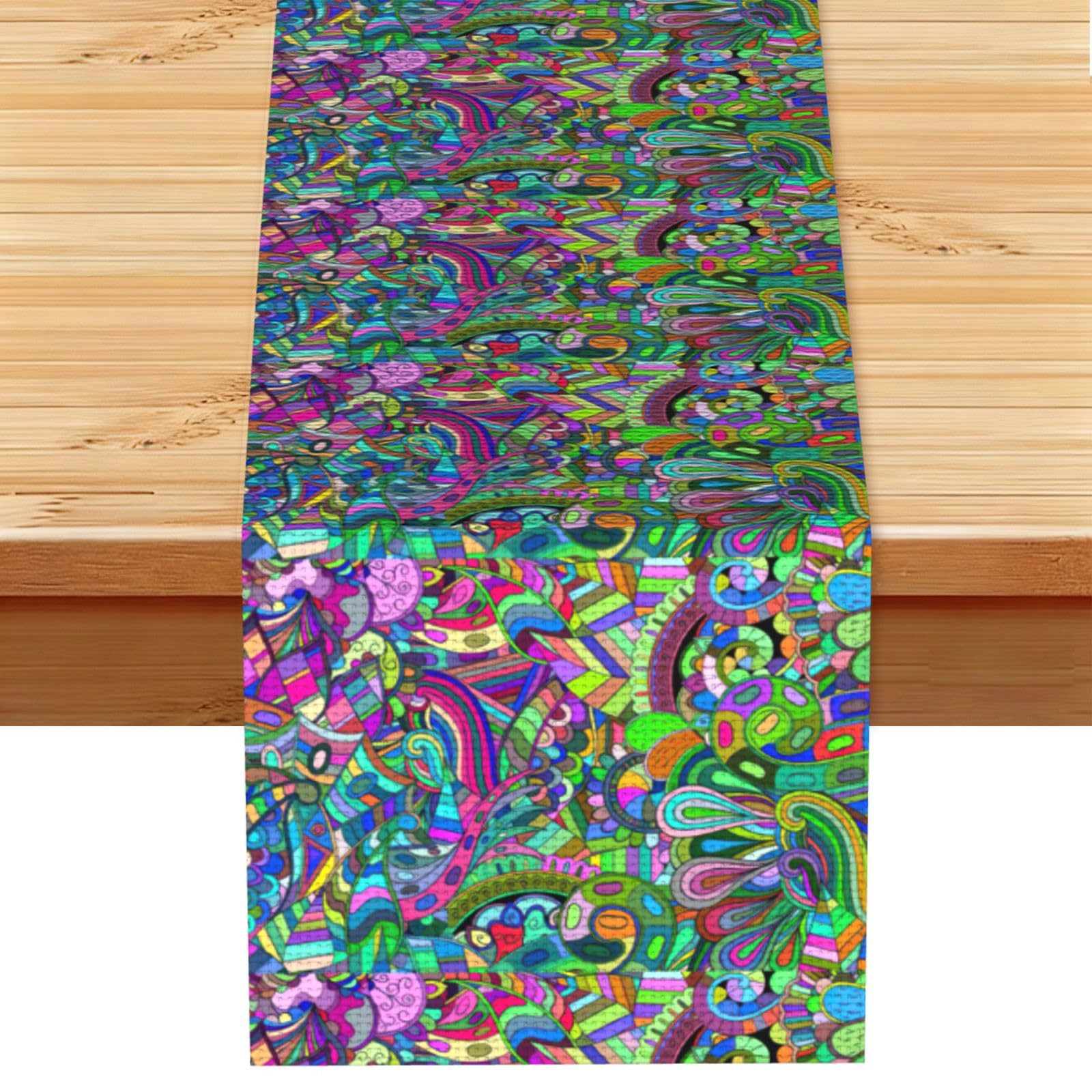 Graffiti Multi Purpose Table Runner for Home Decor, Printed Table Cloth for Kitchen Table, Countertops & Dining Area