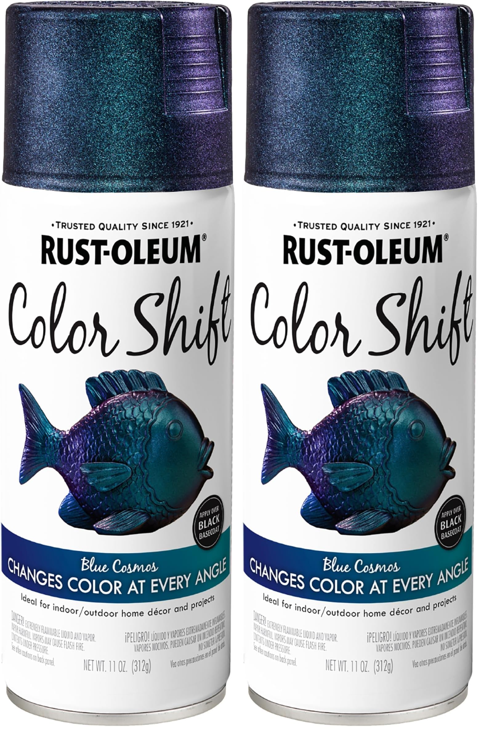 Rustoleum Color Shift Spray Paint, 11 ounce, Cosmos Blue (Pack of 2)