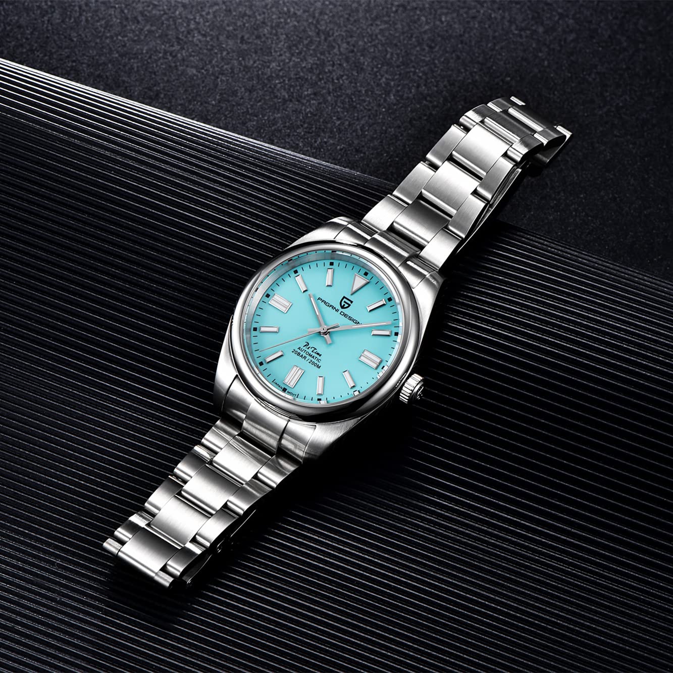 Pagani Design Herrenuhr Automatik Mechanische Uhr Japanisch Miyota 8215 Uhrwerk 39mm Luxus Edelstahl Saphirkristall Taucheruhren Herren