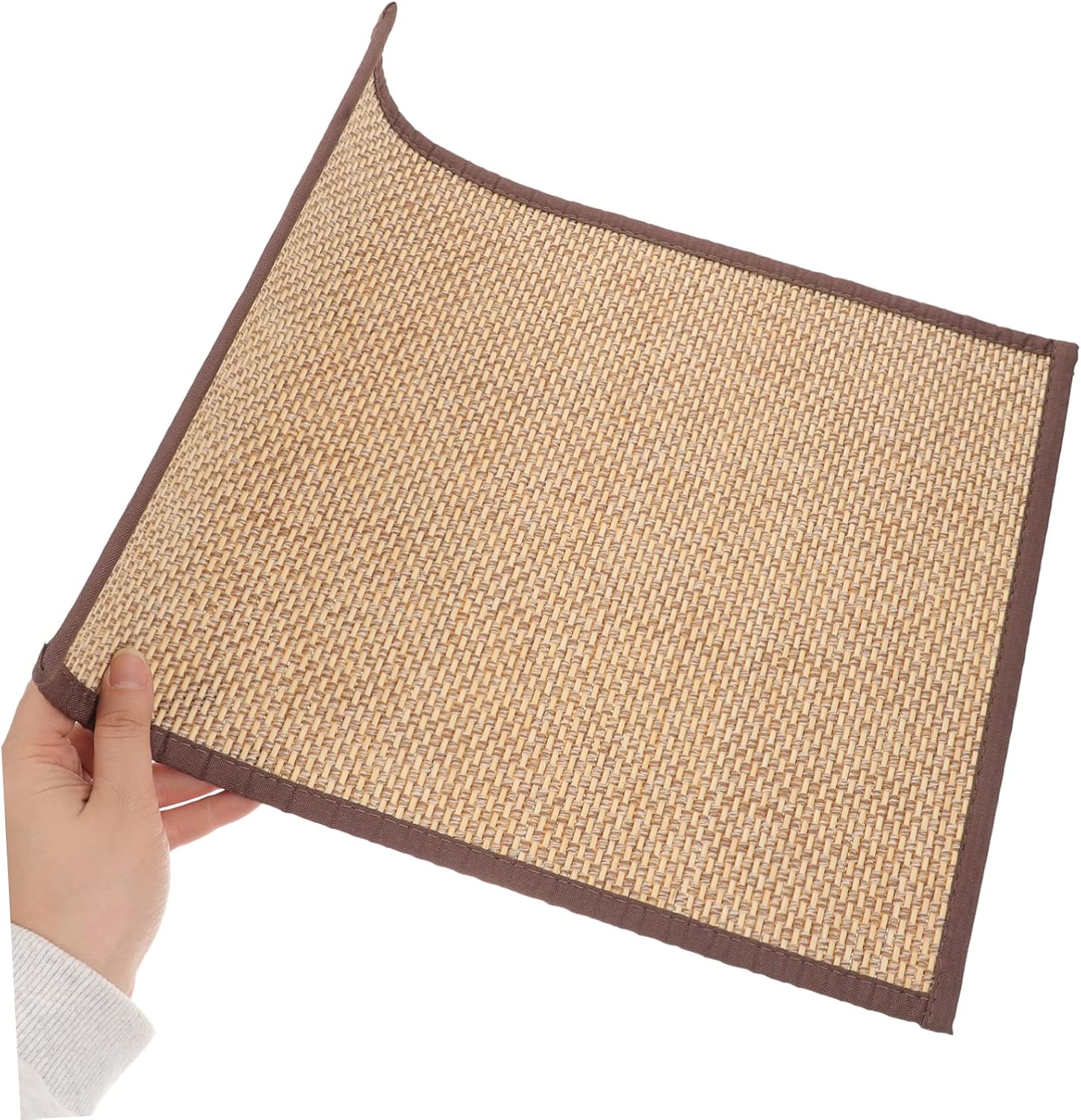 Natural Woven Cushion Thick Japanese Style Floor Mat for Home Restaurant Sitting Cushion for Bedroom Tatami Chair Decor